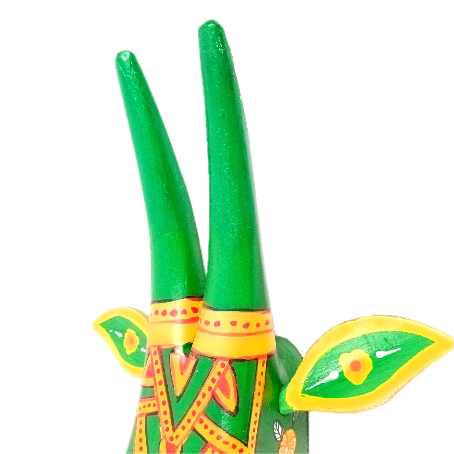 Wooden Cow Head Wall Hanging | Nandi Bull face Wall Decor - For Home, Living Room, Entrance, Puja Room & Gifts - 12 Inch - Apkamart