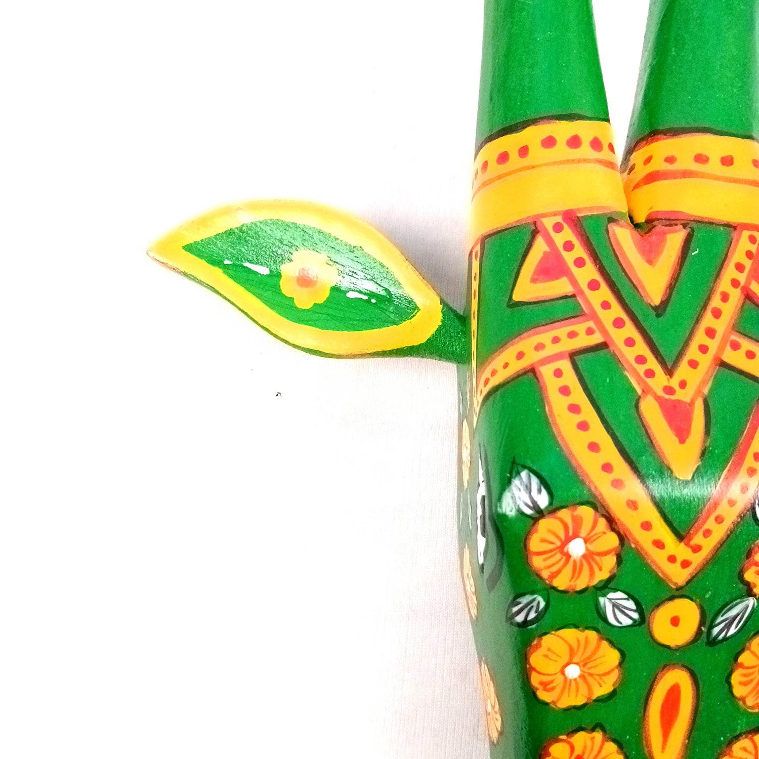 Wooden Cow Head Wall Hanging | Nandi Bull face Wall Decor - For Home, Living Room, Entrance, Puja Room & Gifts - 12 Inch - Apkamart