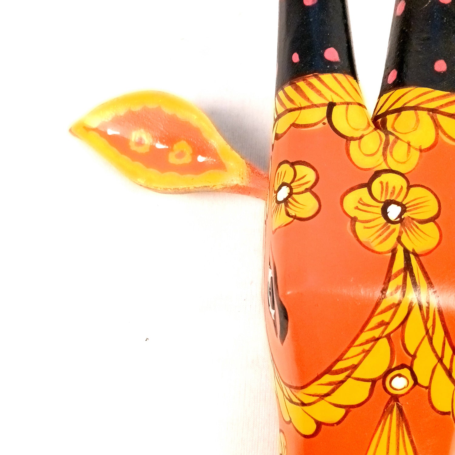 Wooden Cow Head Wall Hanging | Nandi Bull face Wall Decor - For Home, Living Room, Entrance, Puja Room & Gifts - 12 Inch - Apkamart #Size_Small