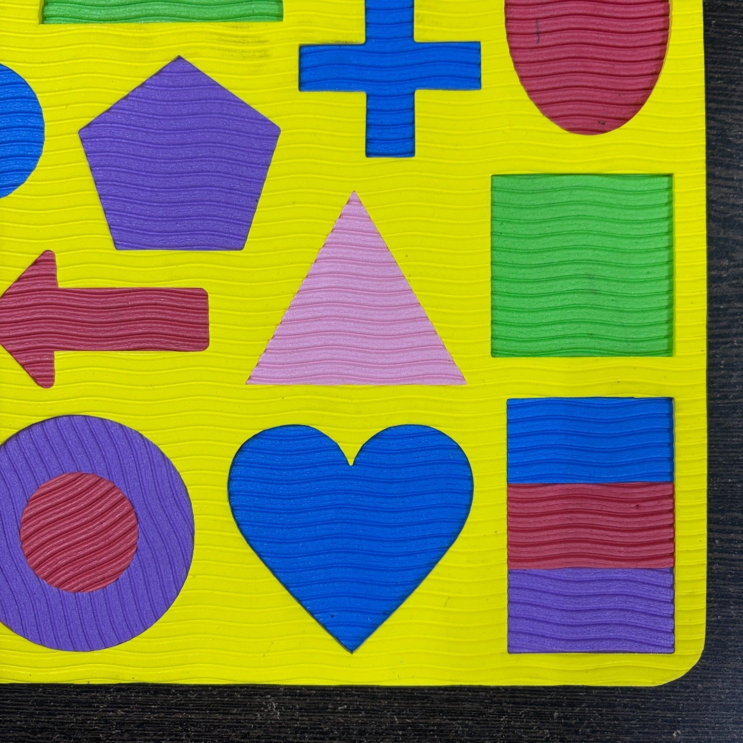 Cutout Games Foam Shapes Learning Boards for Kids | Interlocking Puzzle Board for Toddlers | Educational Shape Matching Toy for Early Learning Preschool Kids - Pack of 1 - Apkamart