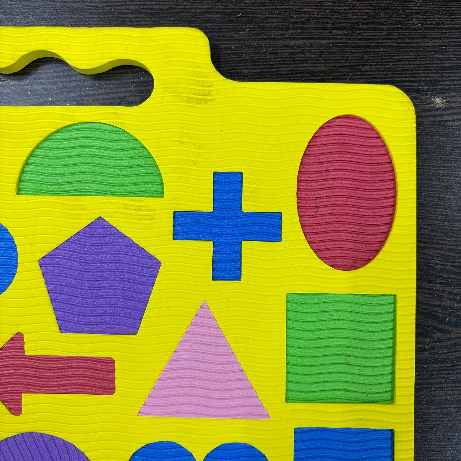 Cutout Games Foam Shapes Learning Boards for Kids | Interlocking Puzzle Board for Toddlers | Educational Shape Matching Toy for Early Learning Preschool Kids - Pack of 1 - Apkamart