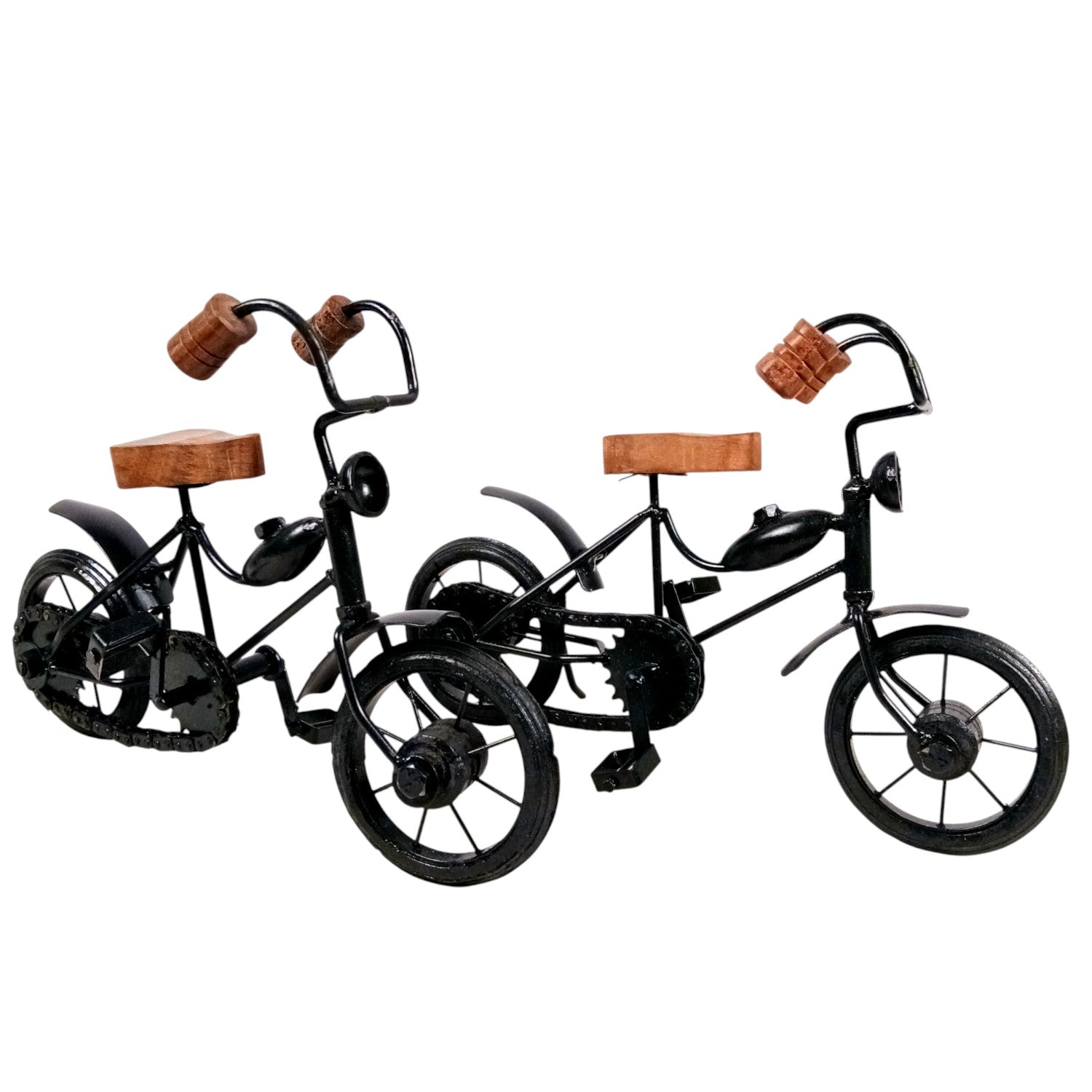 Cycle Showpiece | Antique Miniature Bike | Metal Bicycle Showpiece - for Home Décor, Table Top, Office Desk, Living Room, Shelf & Gifts - 11 Inch (Pack Of 2) - Apkamart