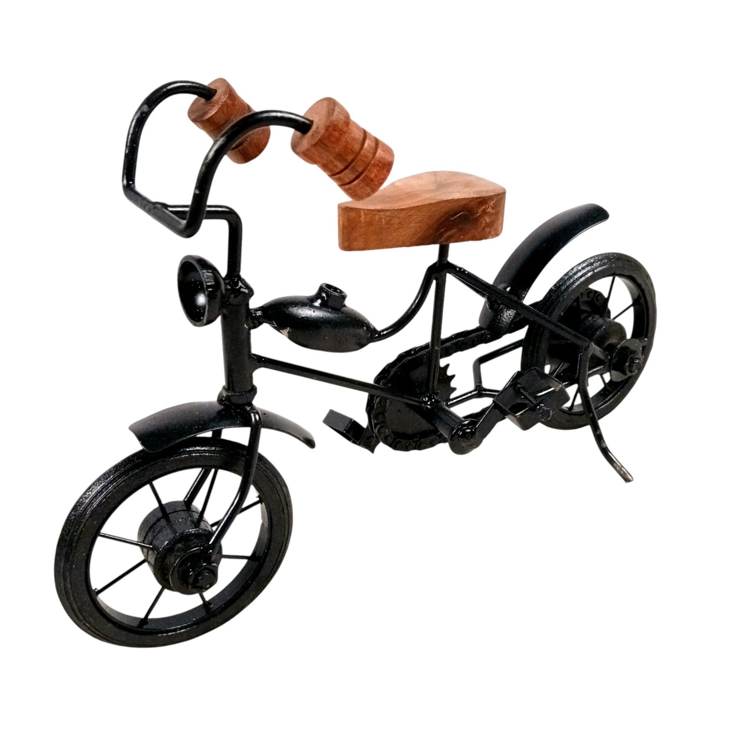 Cycle Showpiece | Antique Miniature Bike | Metal Bicycle Showpiece - for Home Décor, Table Top, Office Desk, Living Room, Shelf & Gifts - 11 Inch - Apkamart