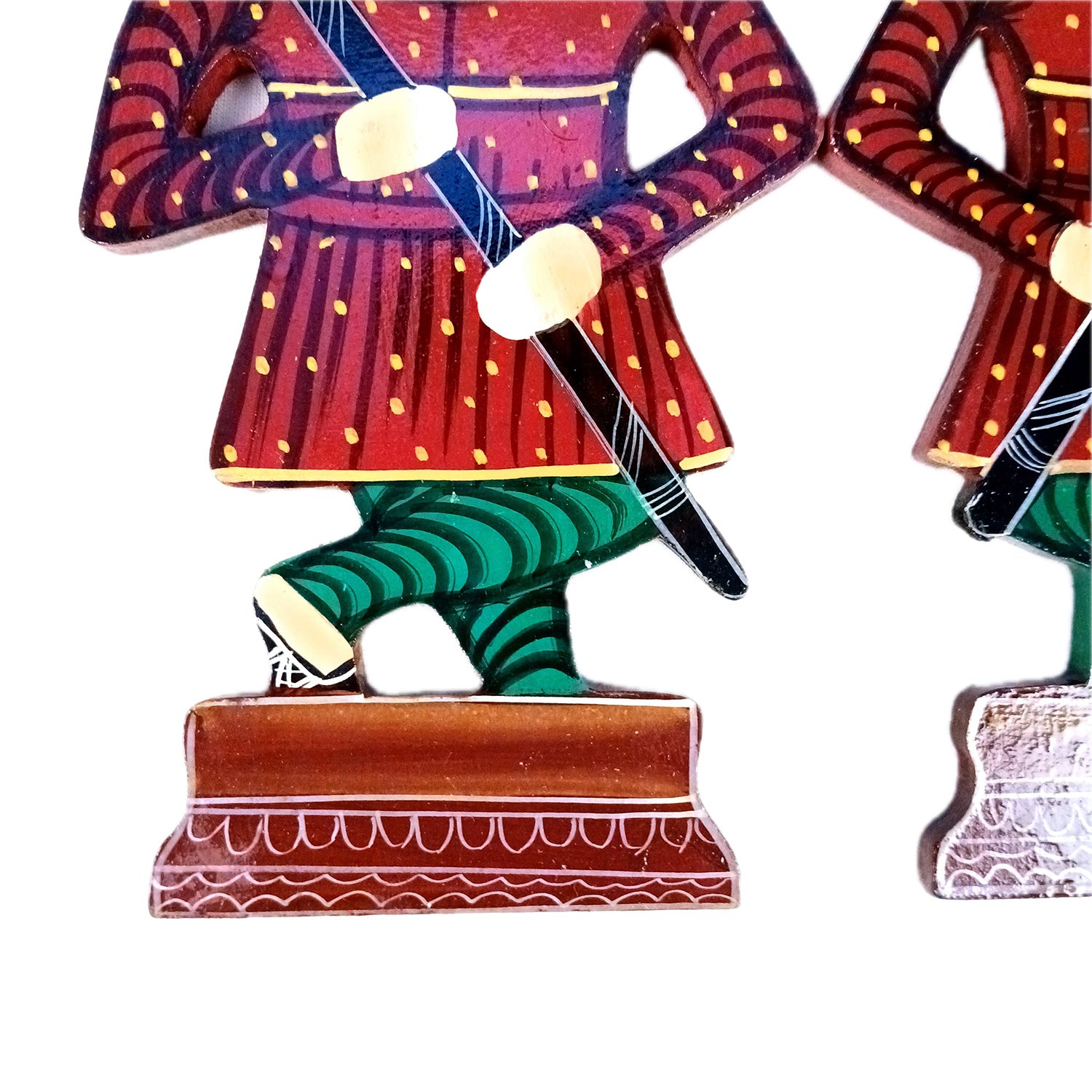 Wooden Darbaan Wall Hanging | Royal Guards Set | Rajasthani Wall Decor - for Home, Living room, Entrance Decor & Gifts - 8 Inch - Apkamart #Style_Pack Of 2