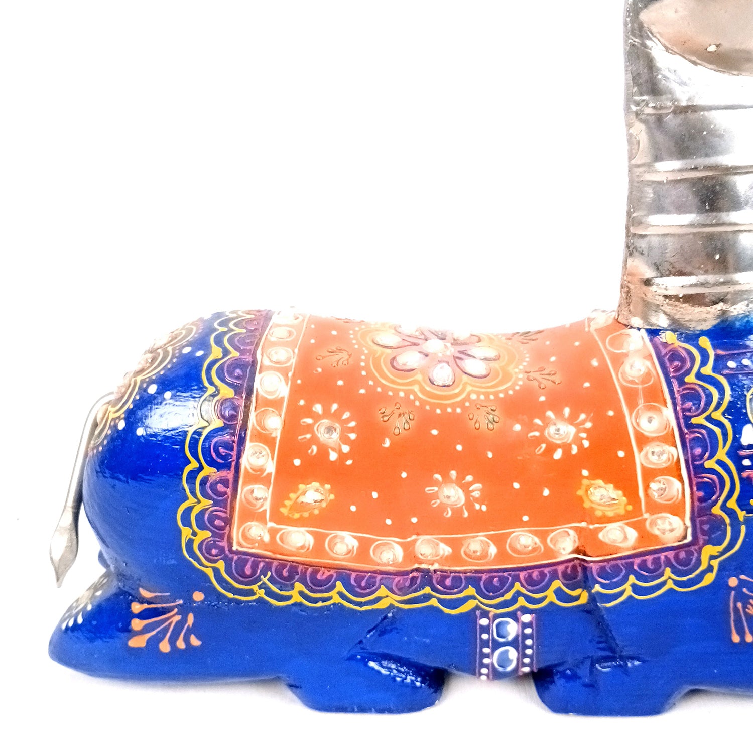 Deer Showpiece Set | Reindeer Statue | Animal Figurines - for Home Decor, Garden, Balcony, Living Room & Gifts - 14 Inch (Pack of 3) - Apkamart #Colour_Blue