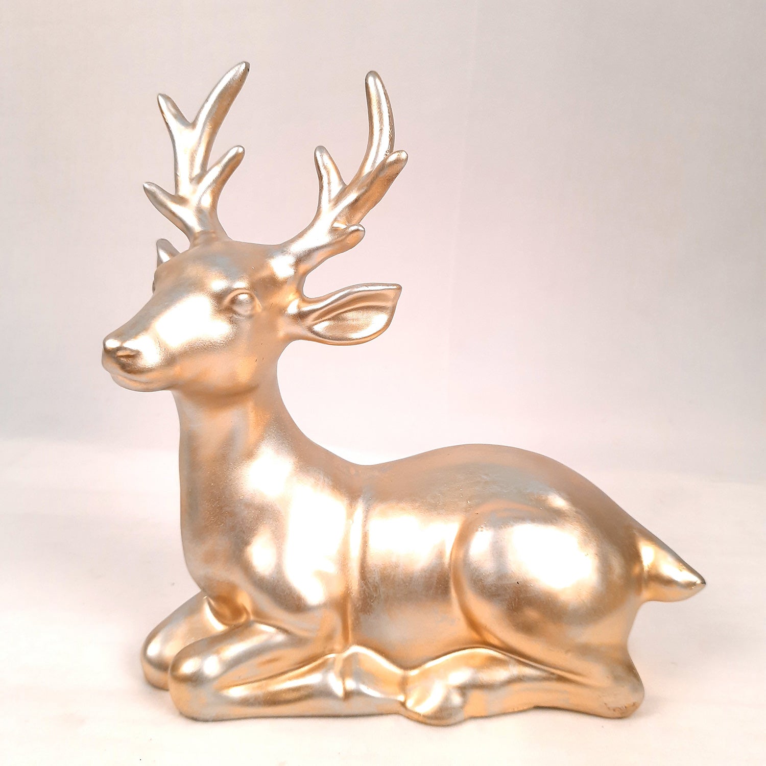 Deer Couple Showpiece | Reindeer Statue | Animal Figurines - for Home Decor, Garden, Balcony, Living Room & Gifts - Apkamart #Style_Style 2