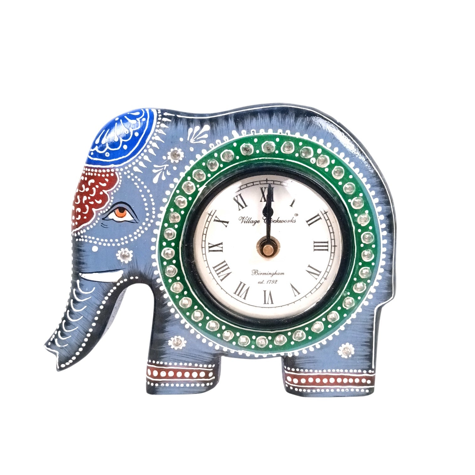 Desk Clock for Home & Office | Elephant Shape Modern Desk Timepiece for Living Room, Bedroom, Study & Gifting - 7 Inch - Apkamart