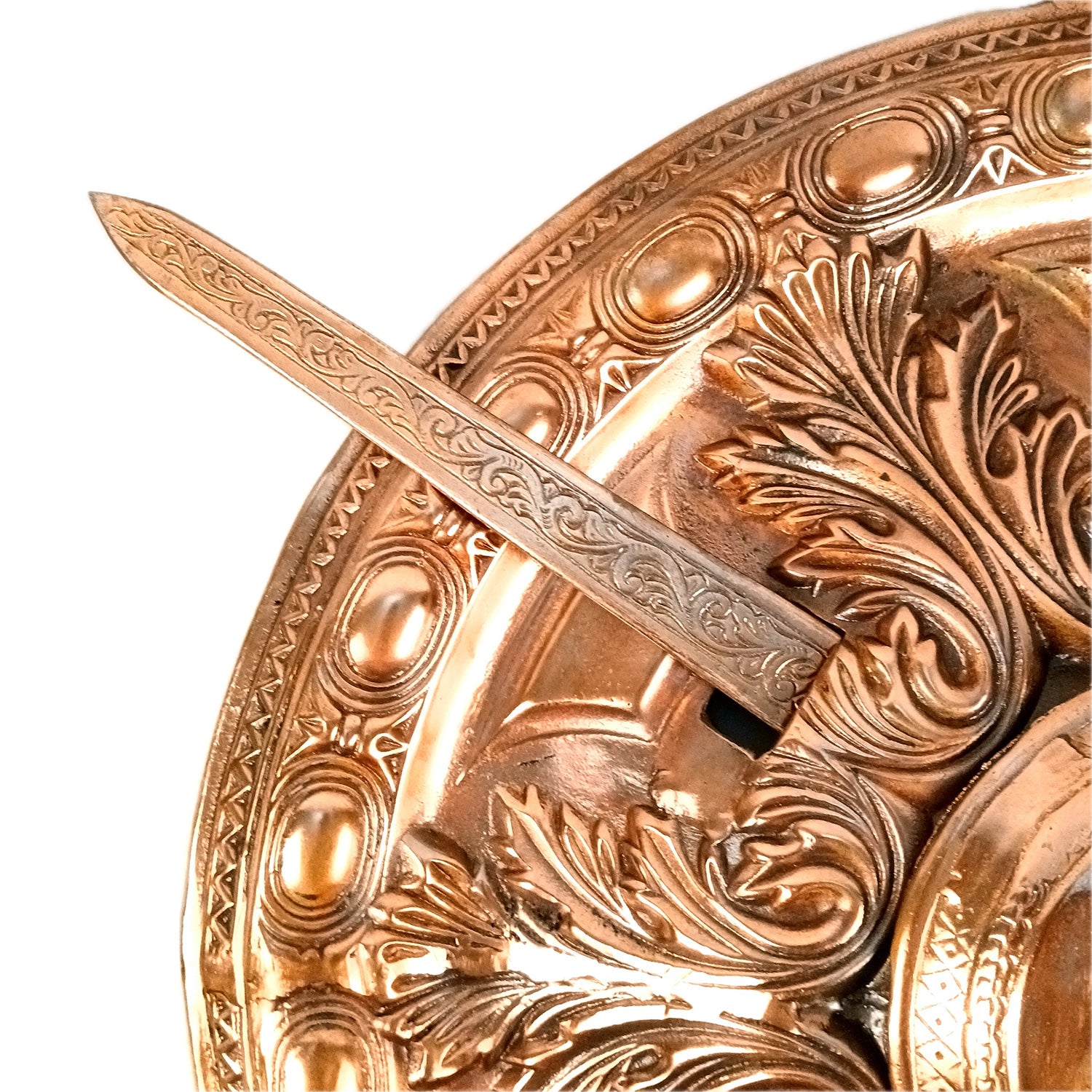 Dhal Talwar Wall Showpiece - Lion Design | Vintage Sword & Shield Wall Mount Hangings - For Home, Living Room, Wall Decor & Gifts - Apkamart