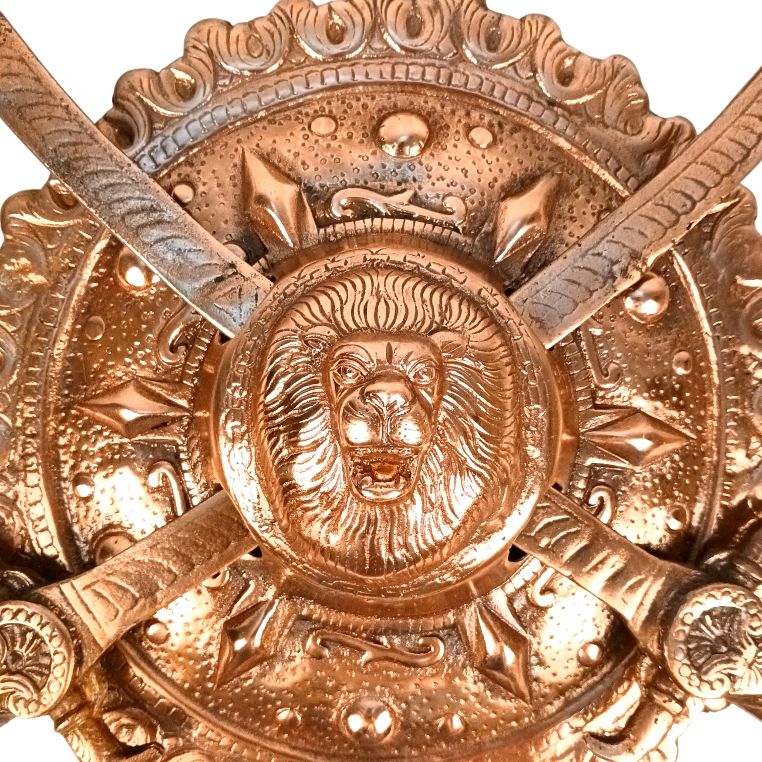 Dhal Talwar Wall Hanging | Decorative Shield & Sword Showpiece for Wall Decor, Living Room & Office | Traditional Indian Wall Art | Gift for Housewarming - 12 Inch - Apkamart