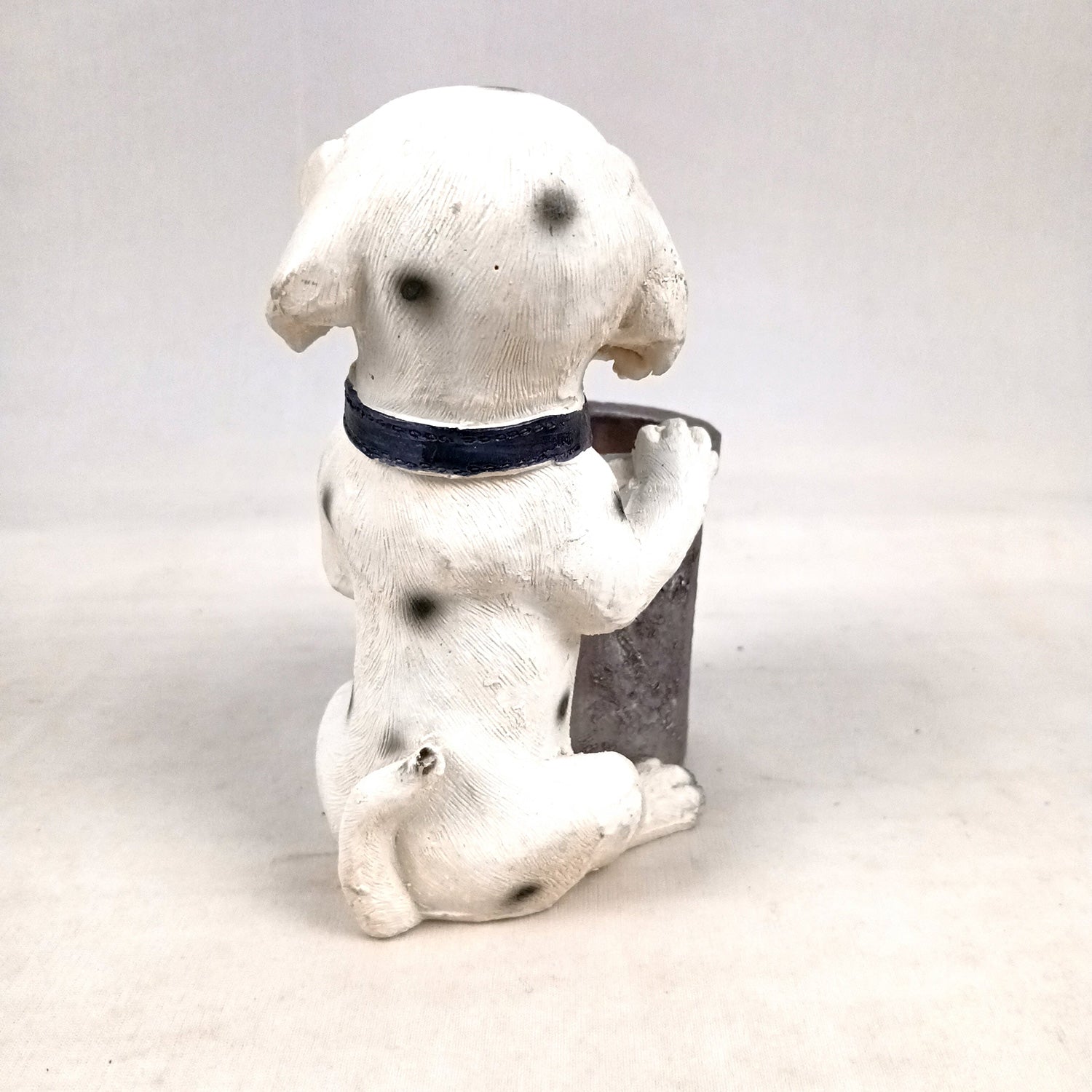 Cute Dog Decorative Pen Pencil Holder / Cutlery Stand | Dog Holding Basket Showpiece - for Kids Study Table, office Desk, Home Decor & Gifts - 6 Inch - Apkamart #Style_Design 3