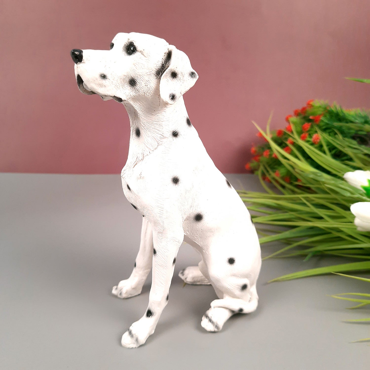 Dog Showpiece Statue | Animal Figurines | Home Decor Showpieces - Home, Table, Living Room, Indoor/Outdoor, Garden Decor & Gift - Apkamart #Style_Style 1