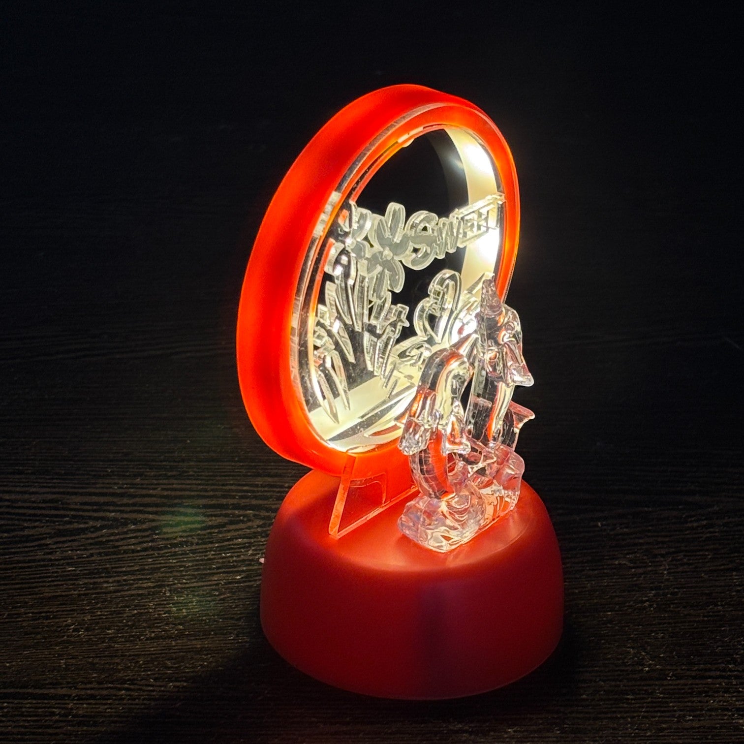 LED Couple Showpiece | Romantic Light Love Statue for Bedroom, Living Room & Table Décor | Gift for Valentine, Wedding & Anniversary - 6 Inch - Apkamart #Style_Design 2