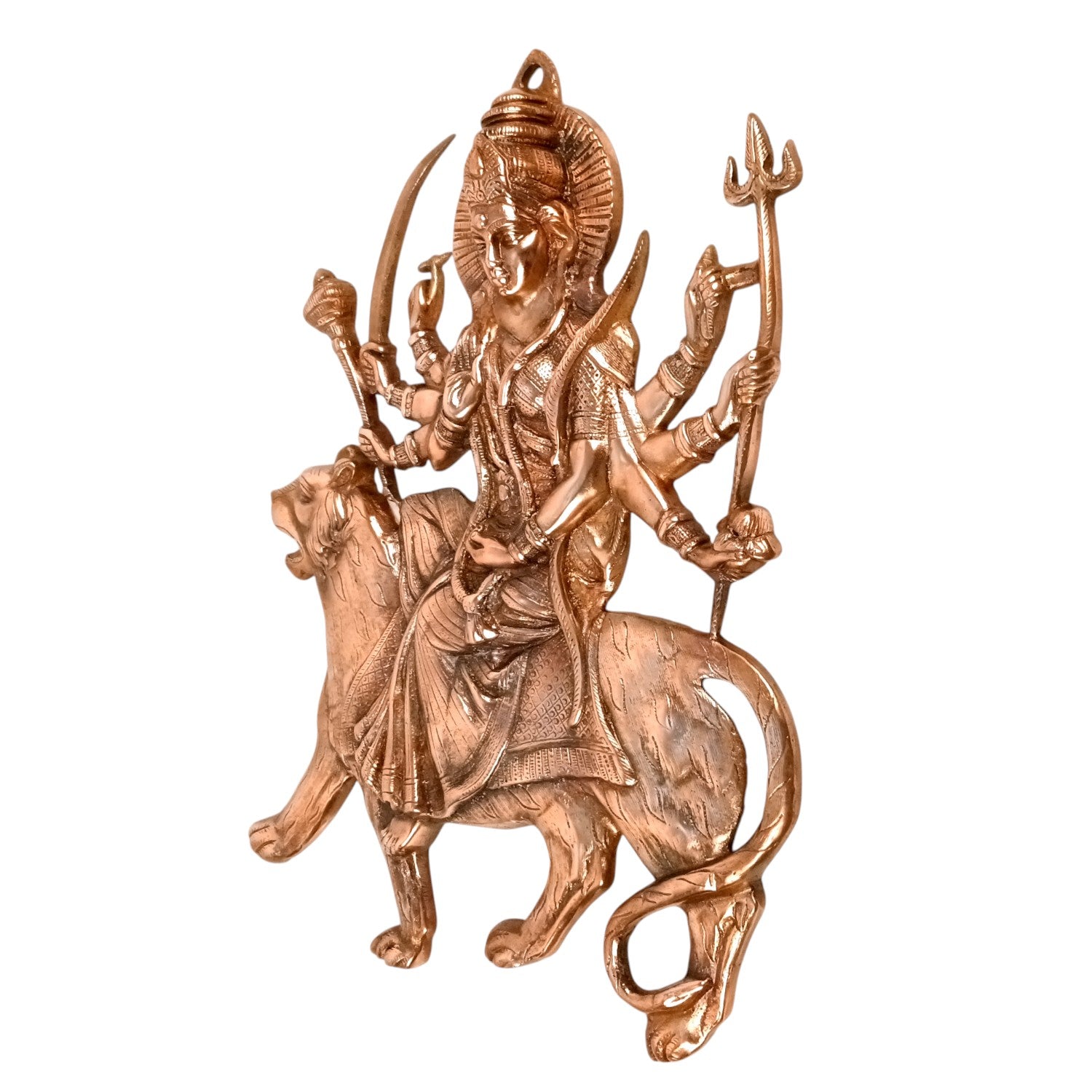 Durga Ji Wall Hanging Showpiece | Handicraft Spiritual Decor | Wall Art for Home | Gift for Festivals & Birthdays - 25 Inch - Apkamart