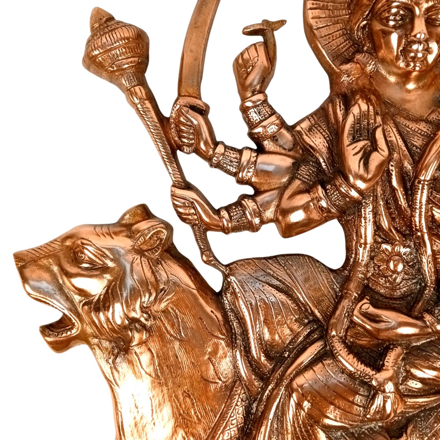 Durga Ji Wall Hanging Showpiece | Handicraft Spiritual Decor | Wall Art for Home | Gift for Festivals & Birthdays - 25 Inch - Apkamart