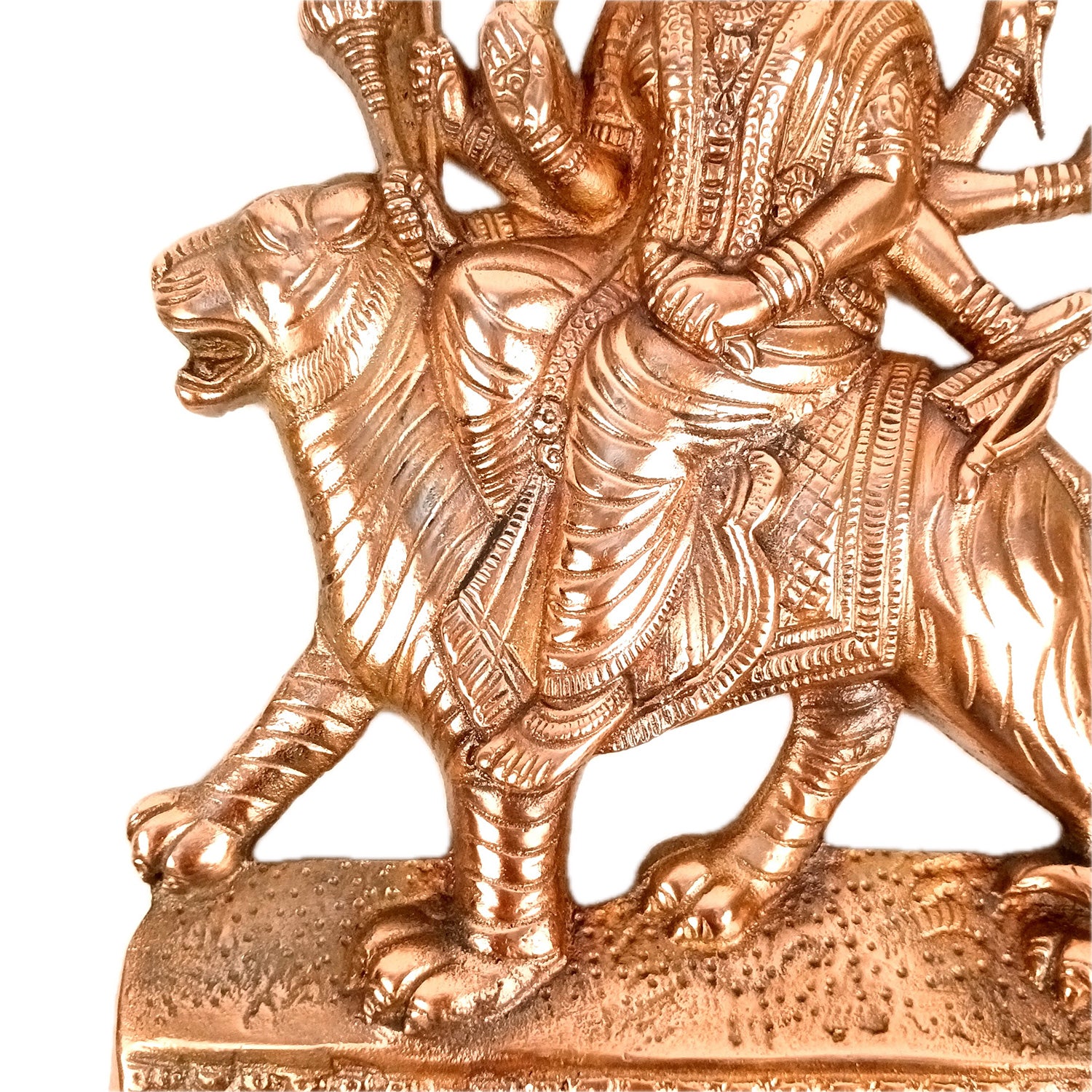 Goddess Durga Wall Hanging Statue | Devi Abme Maa | Shera Wali Mata Wall Idol | for Pooja, Temple, Home Decor & Navratri - 16 Inch - Apkamart