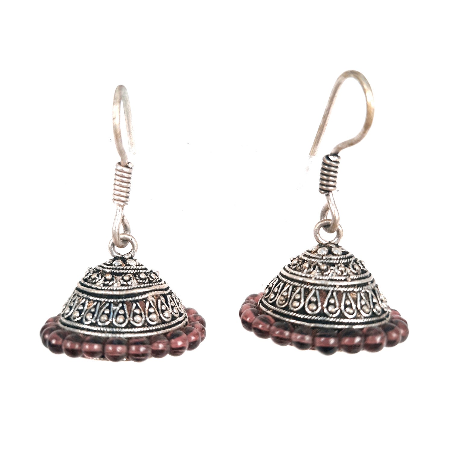 Oxidised Silver Plated Jhumka earrings for Girls and Women | Latest Stylish Fashion Jewellery | Gifts for Her, Friendship Day, Valentine's Day Gift - Apkamart