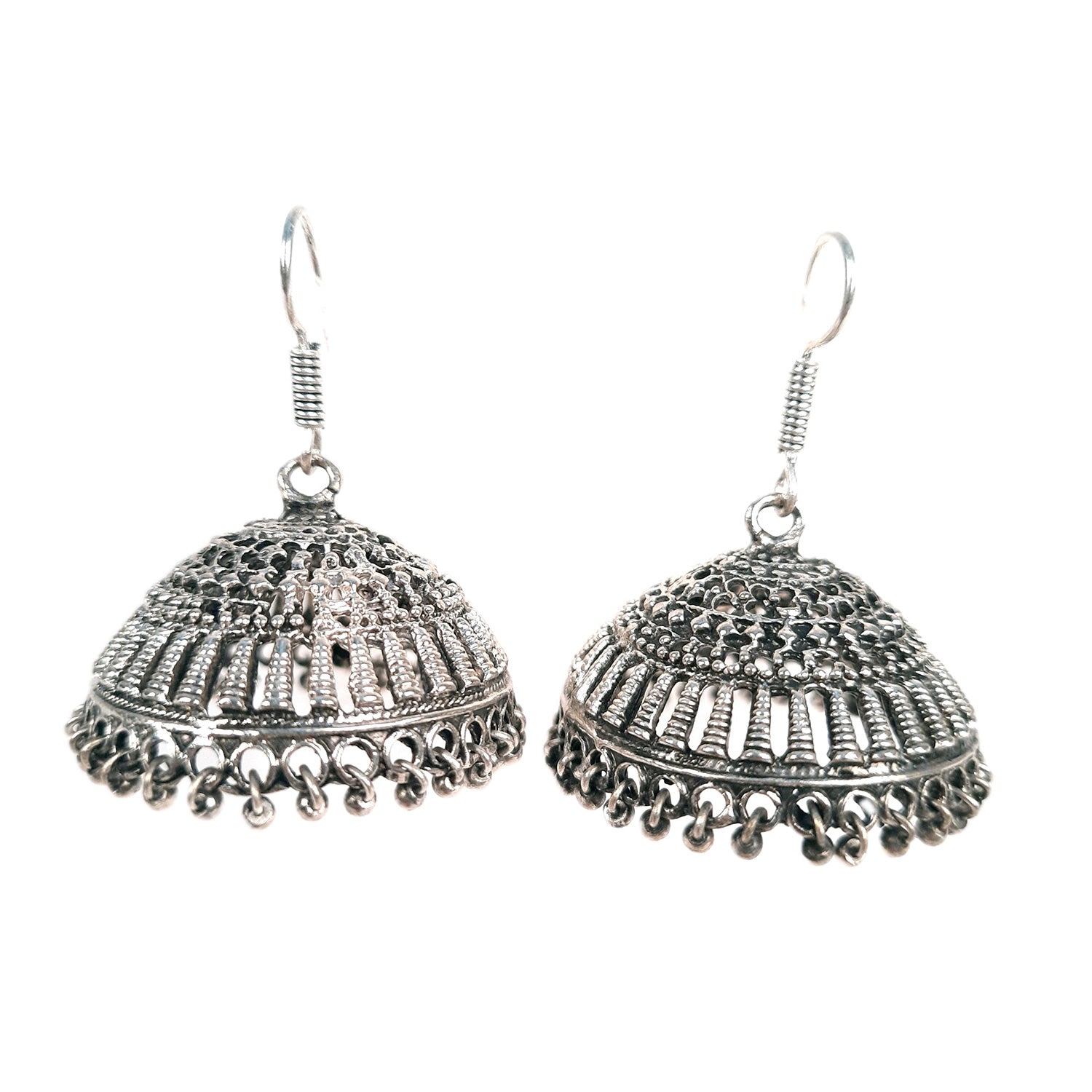 Earrings for Girls and Women - Oxidised Jhumka | Stylish Fashion Jewellery | Gift for Her - Apkamart