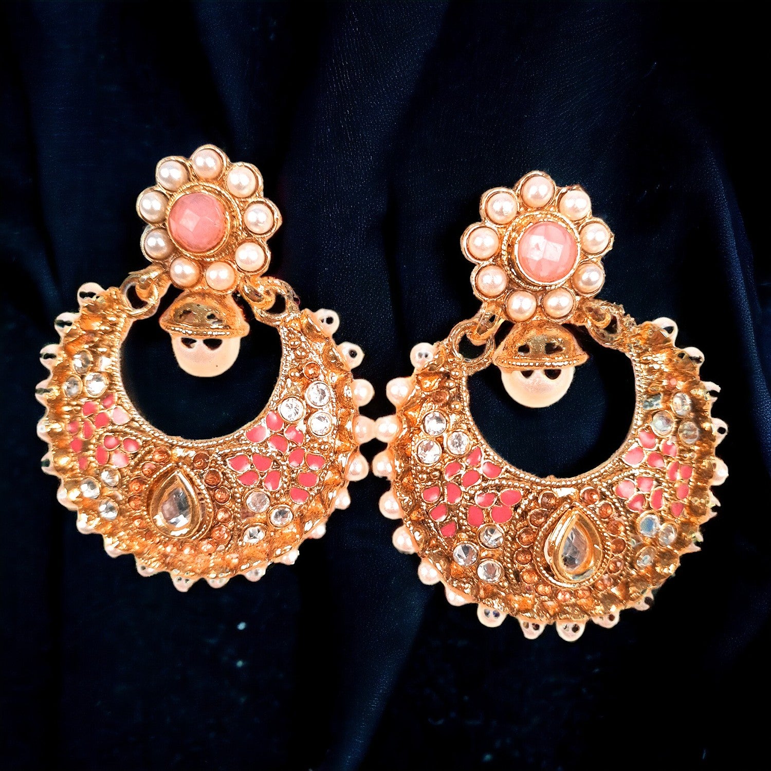 Earrings for Women & Girls | Chand Bali Earring - Traditional Jewelry | Stylish Fashion Jewellery | Gift for Her, Friendship Day, Valentine's Day Gift - Apkamart