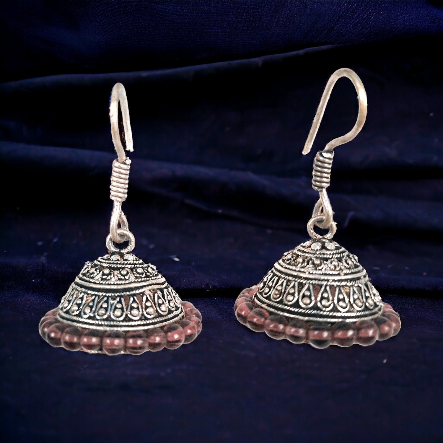 Oxidised Silver Plated Jhumka earrings for Girls and Women | Latest Stylish Fashion Jewellery | Gifts for Her, Friendship Day, Valentine's Day Gift - Apkamart