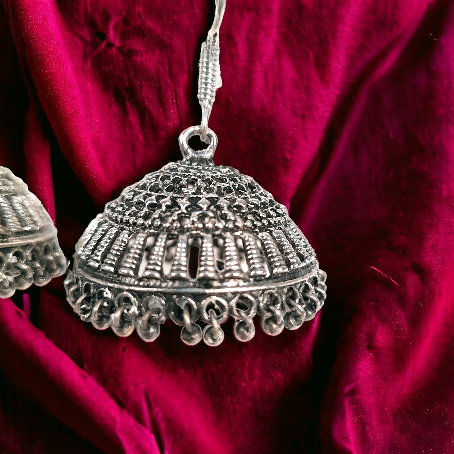 Earrings for Girls and Women - Oxidised Jhumka | Stylish Fashion Jewellery | Gift for Her - Apkamart