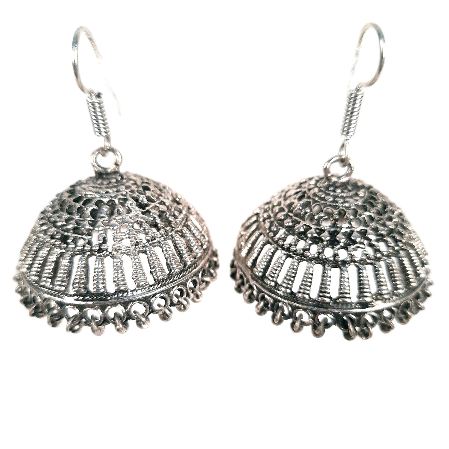 Earrings for Girls and Women - Oxidised Jhumka | Stylish Fashion Jewellery | Gift for Her - Apkamart