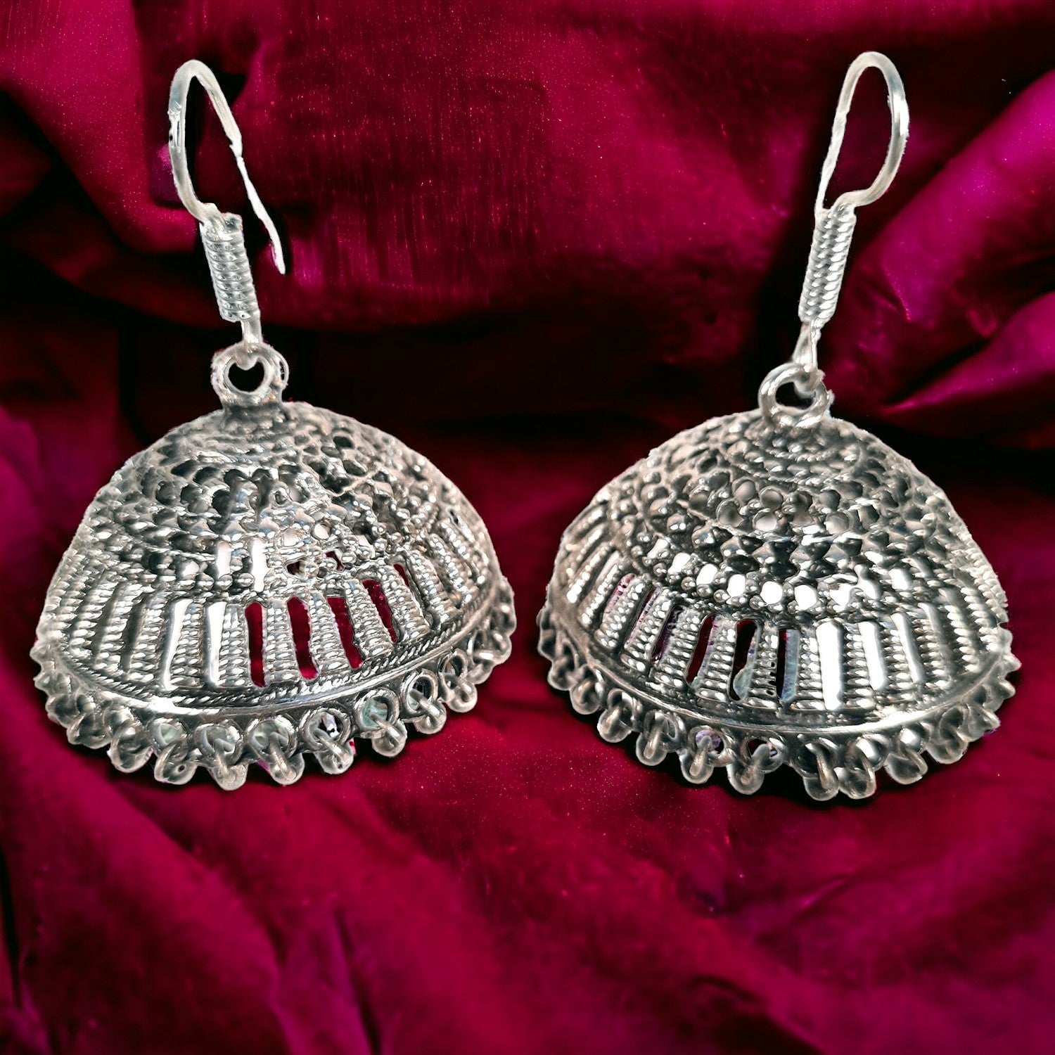 Earrings for Girls and Women - Oxidised Jhumka | Stylish Fashion Jewellery | Gift for Her - Apkamart