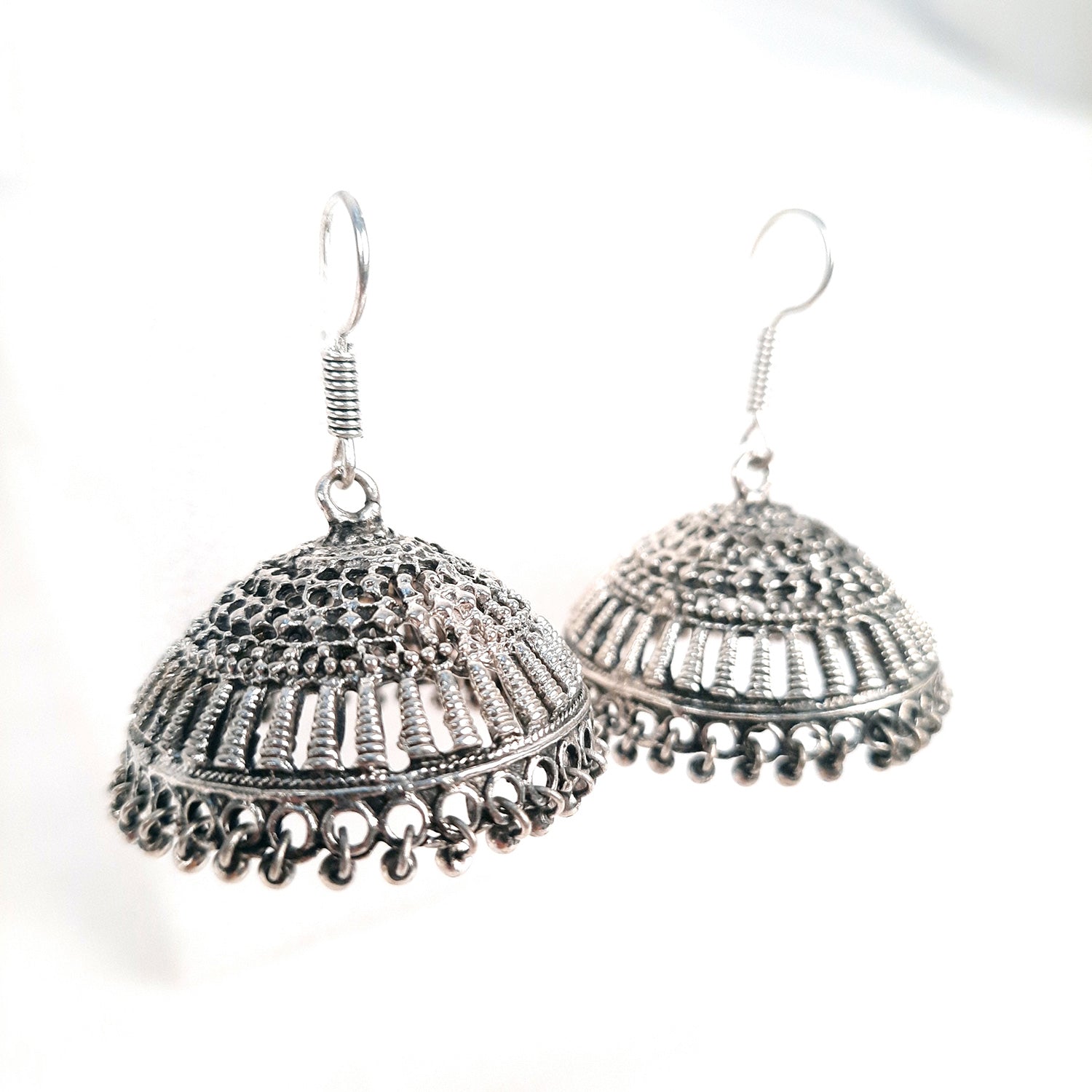 Earrings for Girls and Women - Oxidised Jhumka | Stylish Fashion Jewellery | Gift for Her - Apkamart