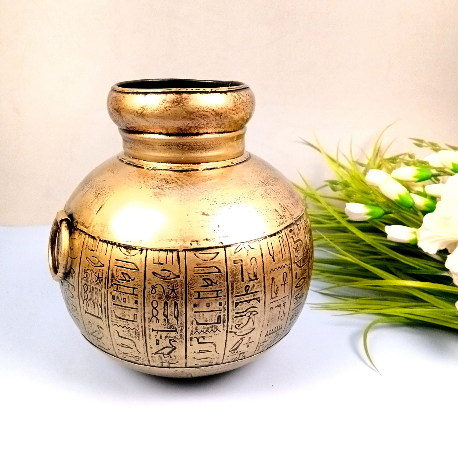 Flower Vase - Pitcher Design | Pots for Flowers - For Tabletop, Living Room, Home & Office Decor | Corner Decoration | Vases for Gifts - 12 Inch - Apkamart #Siz_8 Inch