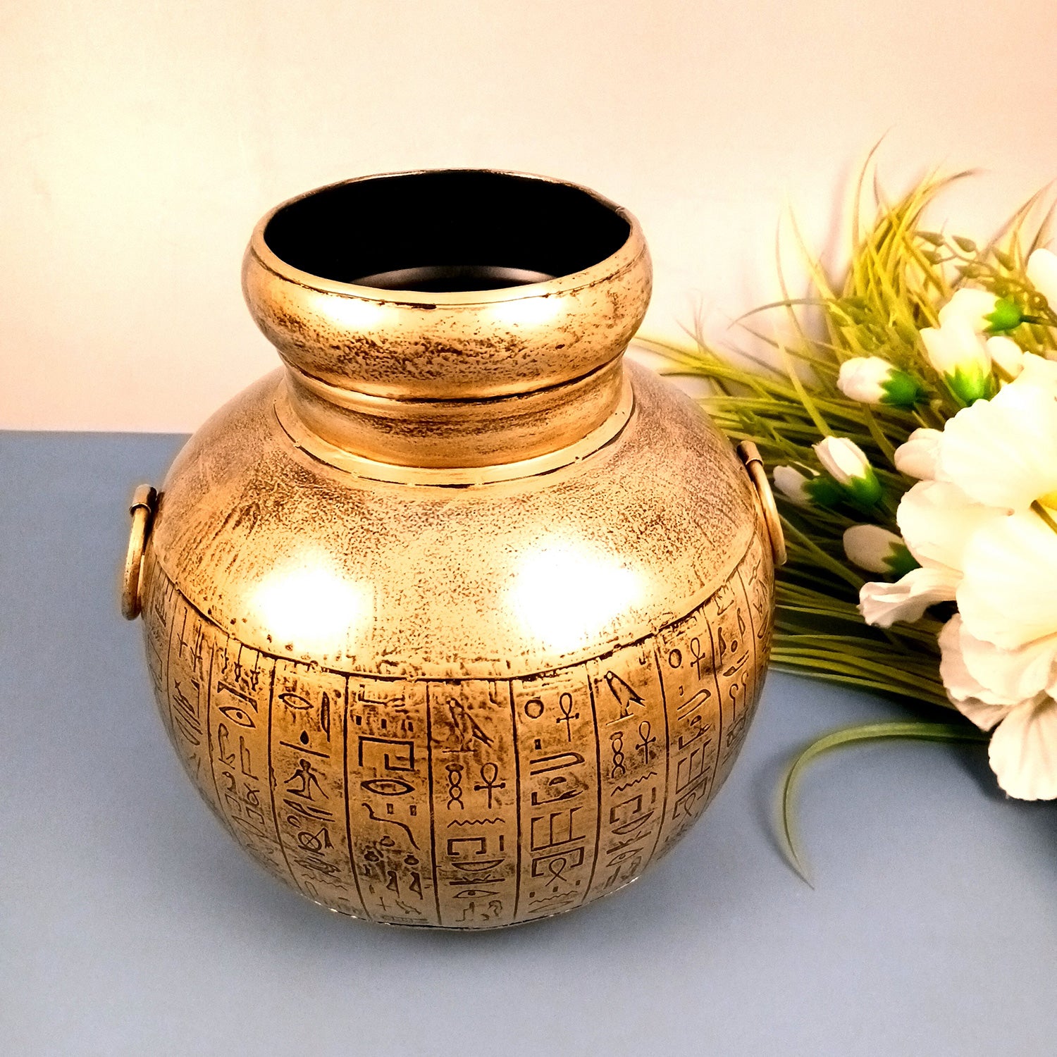 Flower Vase - Pitcher Design | Pots for Flowers - For Tabletop, Living Room, Home & Office Decor | Corner Decoration | Vases for Gifts - 12 Inch - Apkamart #Siz_10 Inch