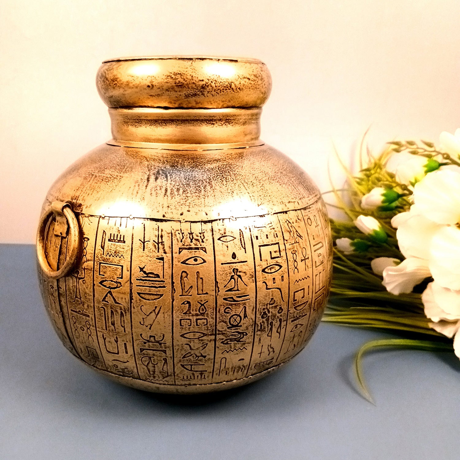 Flower Vase - Pitcher Design | Pots for Flowers - For Tabletop, Living Room, Home & Office Decor | Corner Decoration | Vases for Gifts - 12 Inch - Apkamart #Siz_10 Inch