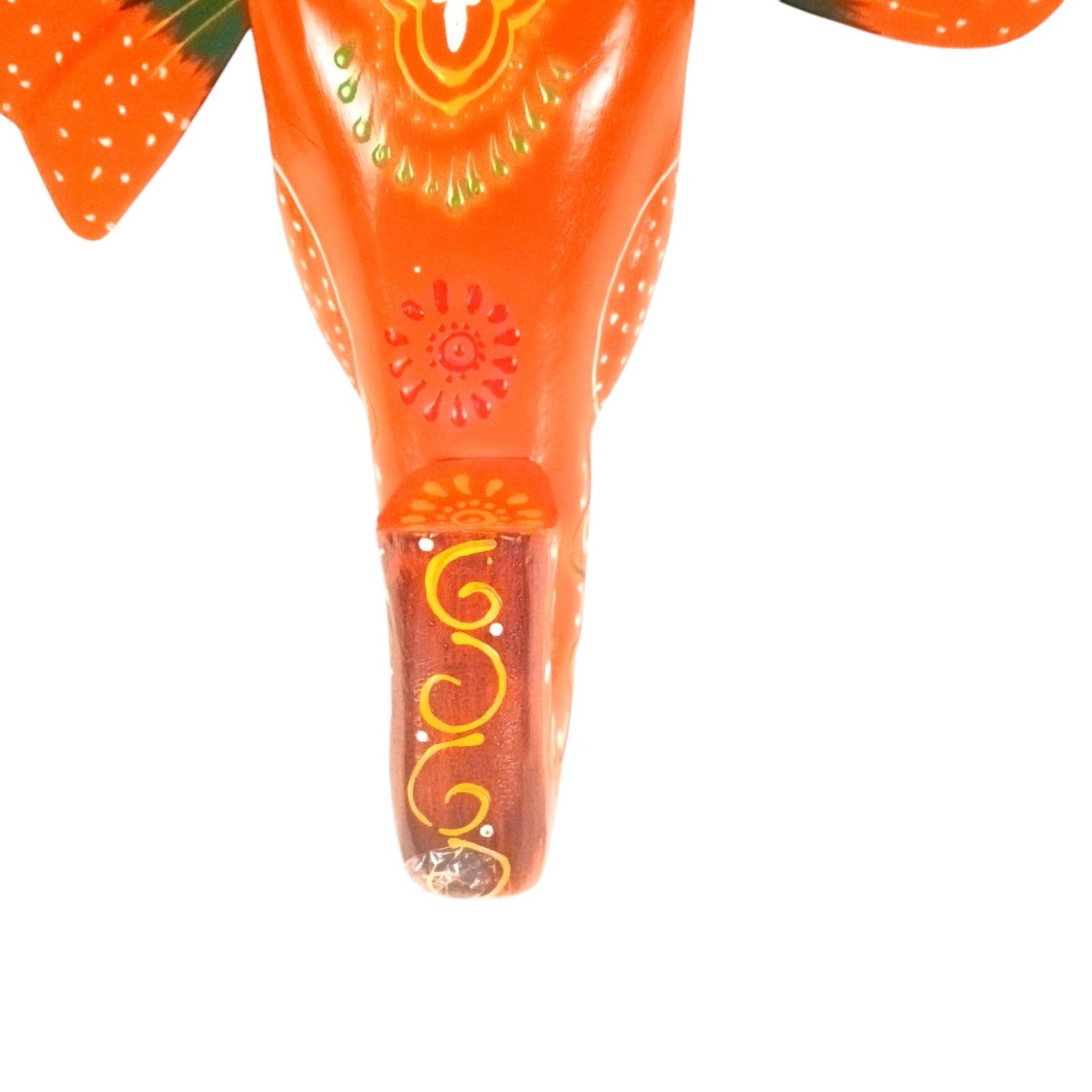 Elephant Head Wall Hanging | Wooden Hand-Painted Wall Decor – 11 Inch - Apkamart