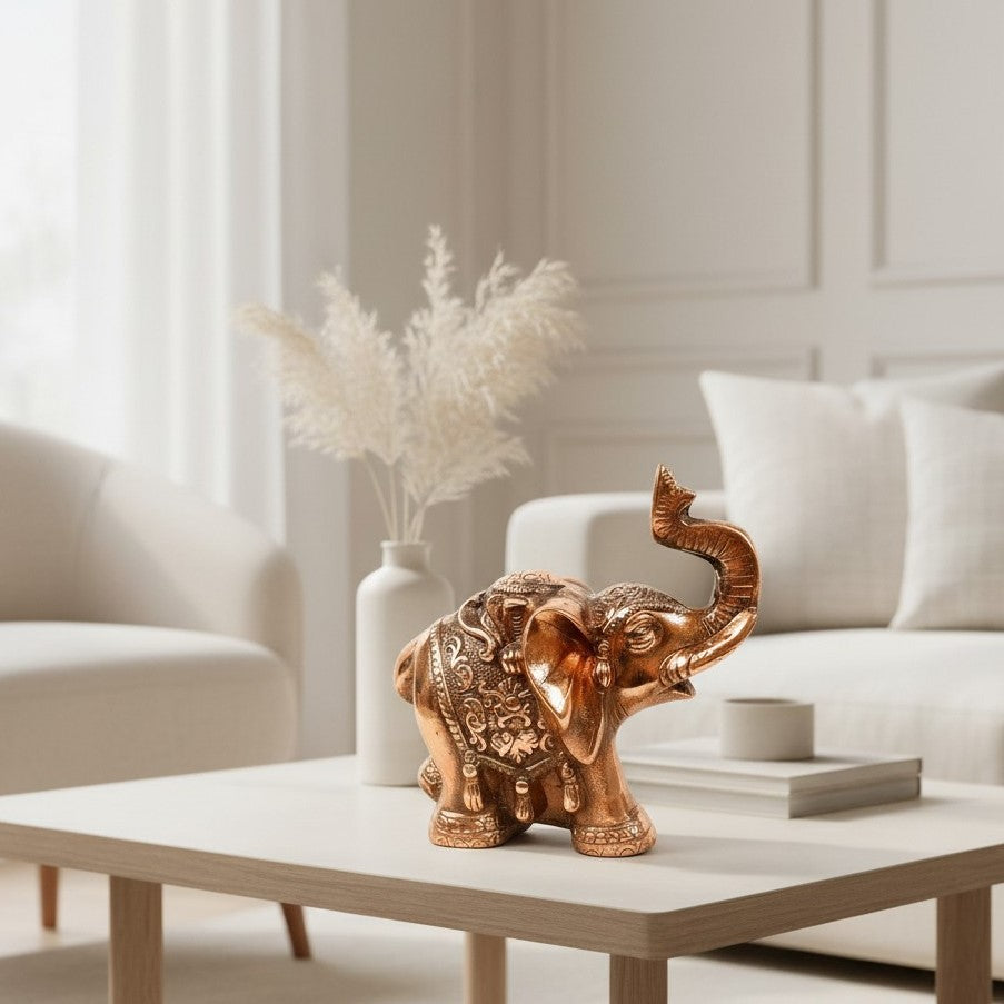 Elephant Showpiece For Home Entrance Vastu - 7 Inch - Apkamart