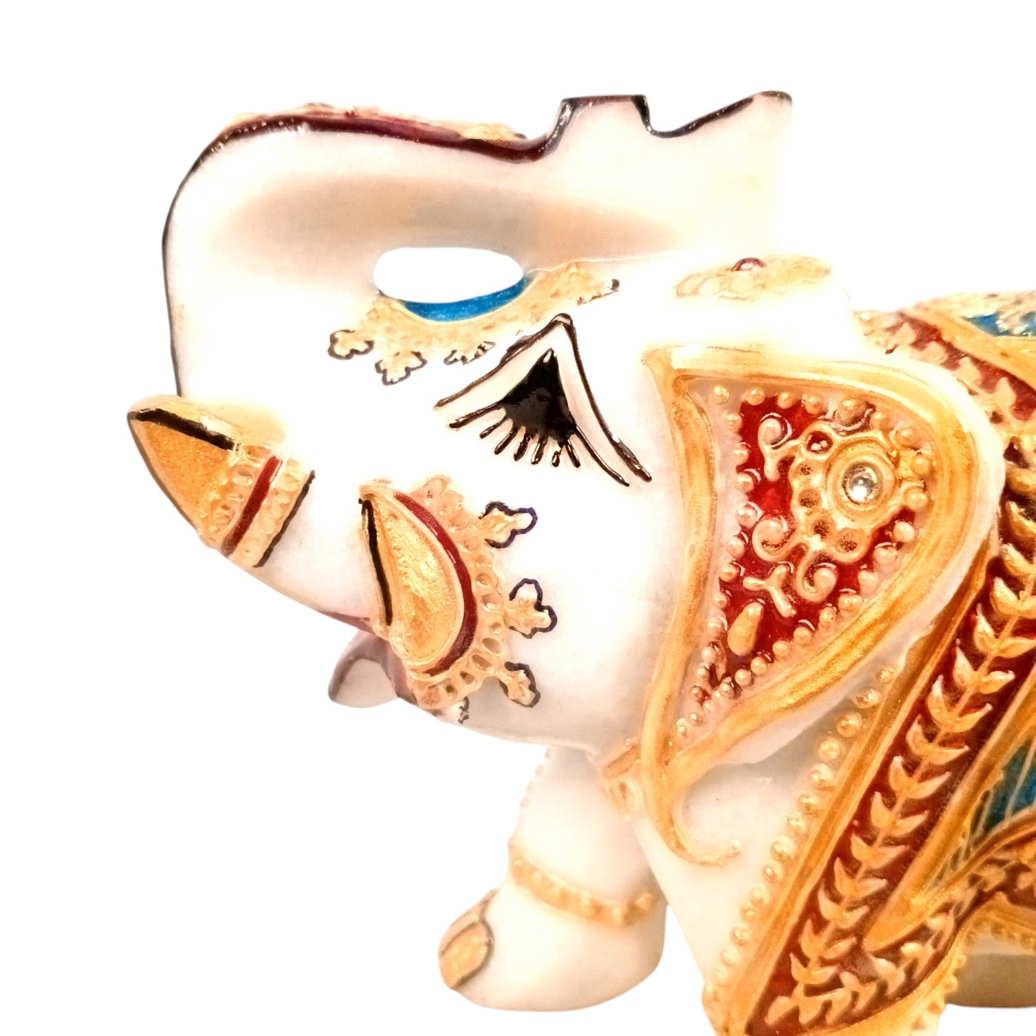 Marble Elephant Showpiece Set of 2 – 6 Inch - Apkamart