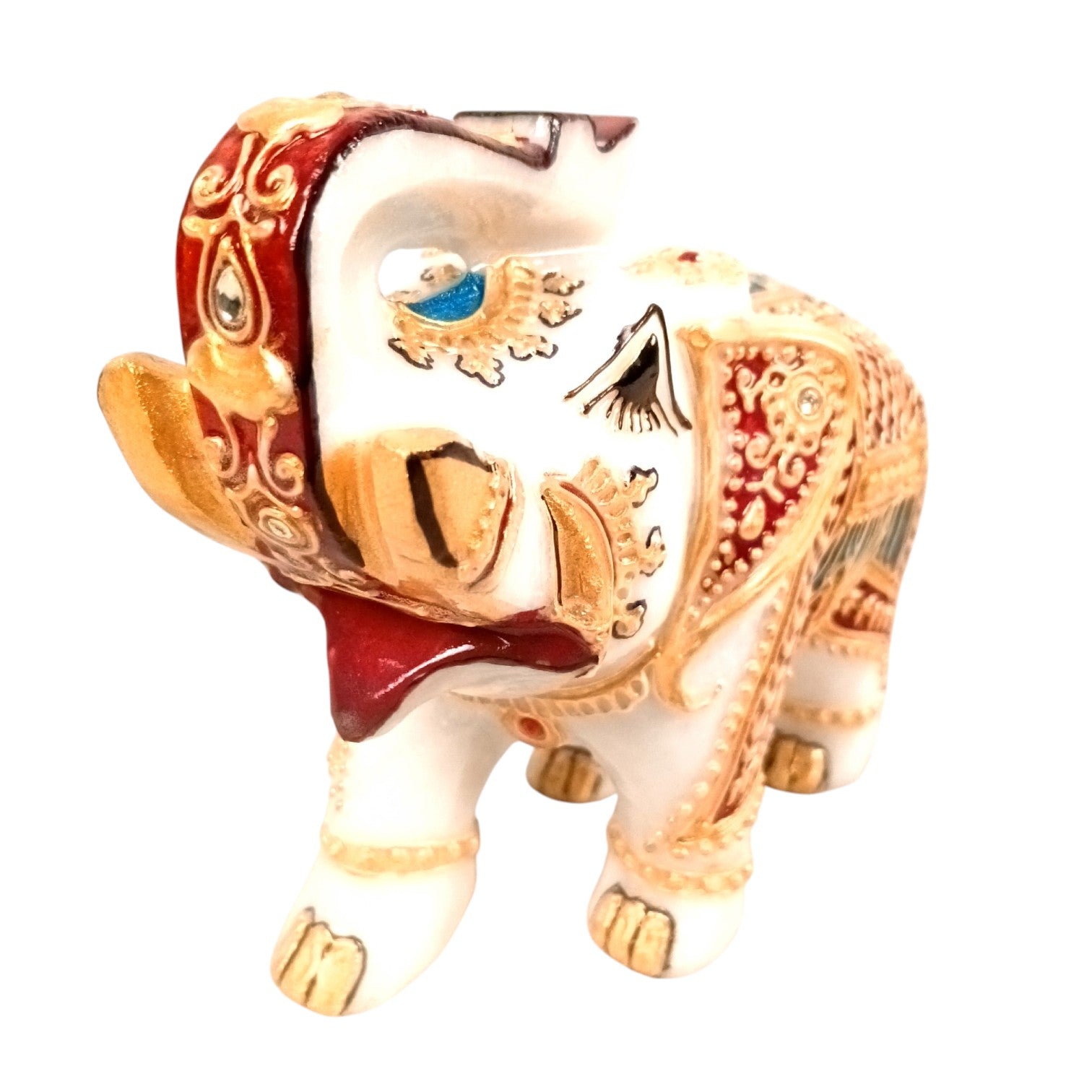 Marble Elephant Showpiece Set of 2 – 6 Inch - Apkamart
