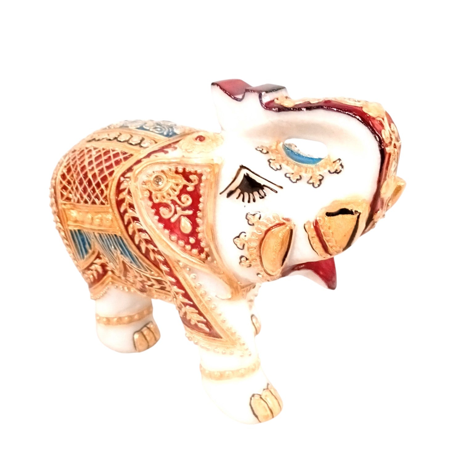 Marble Elephant Showpiece Home Decor – 6 Inch - Apkamart
