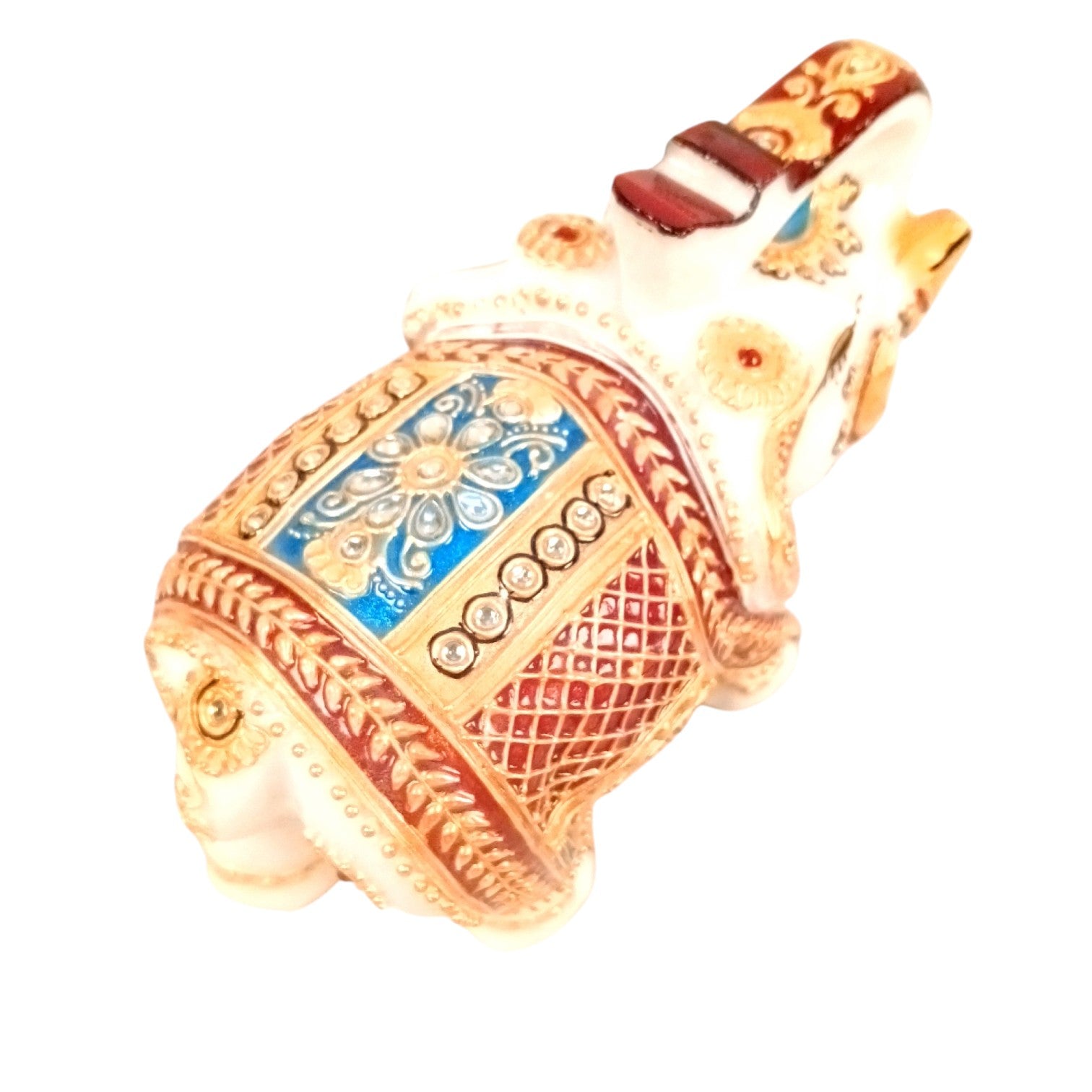Marble Elephant Showpiece Home Decor – 6 Inch - Apkamart