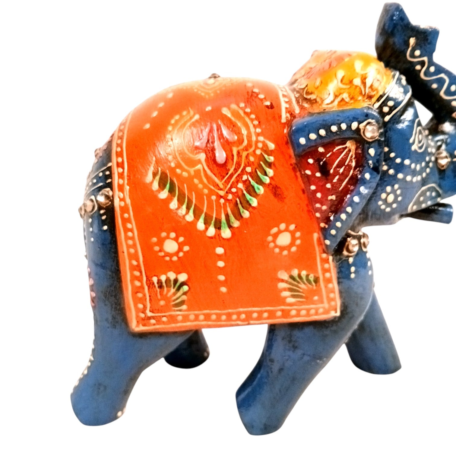 Elegant Elephant Showpiece for Home Decor | Stylish Table Decor & Gift Item | Elegant Figurine for Living Room, Bedroom & Office Decoration - 6 Inch (Set Of 2) - Apkamart