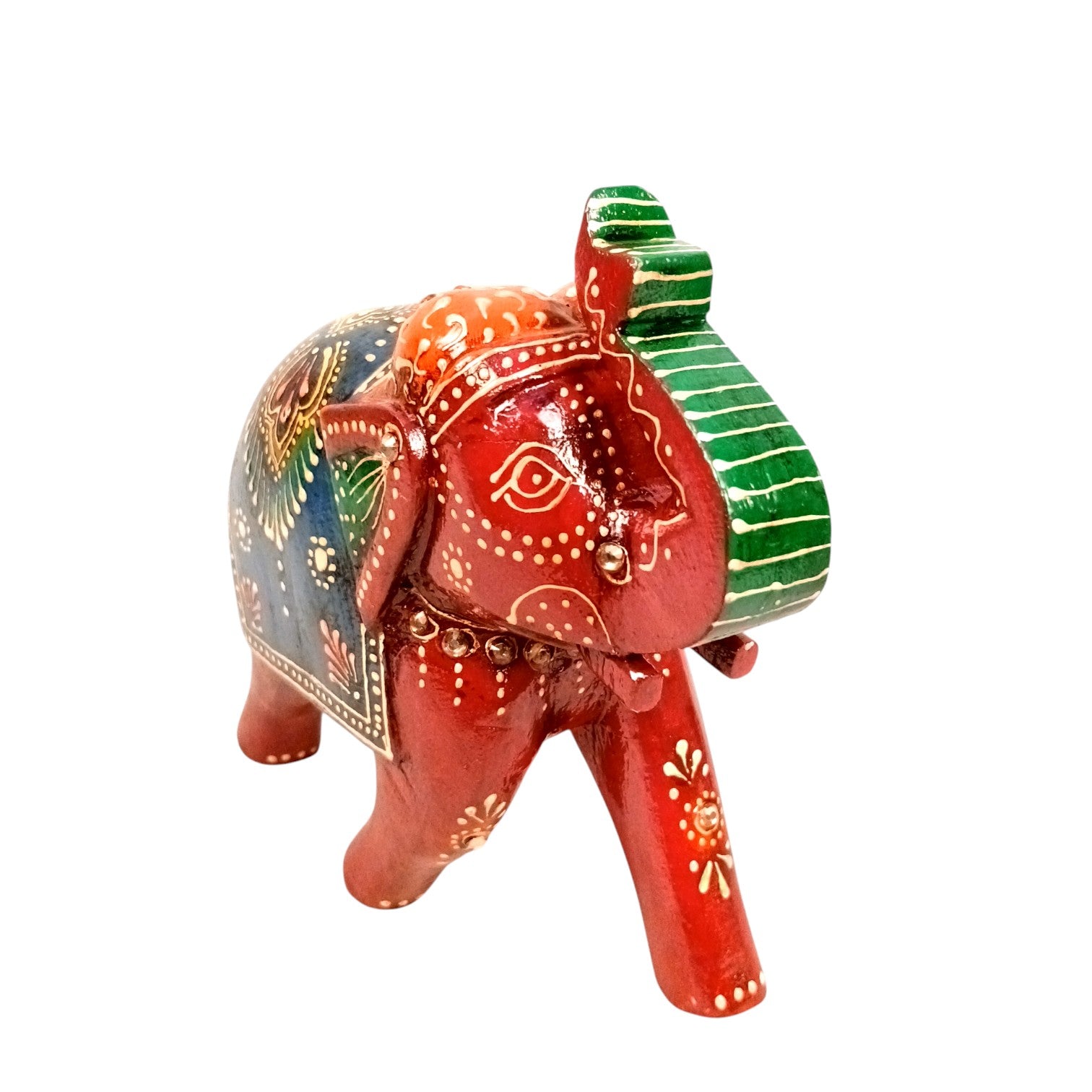Elegant Elephant Showpiece for Home Decor | Stylish Table Decor & Gift Item | Elegant Figurine for Living Room, Bedroom & Office Decoration - 6 Inch (Set Of 2) - Apkamart