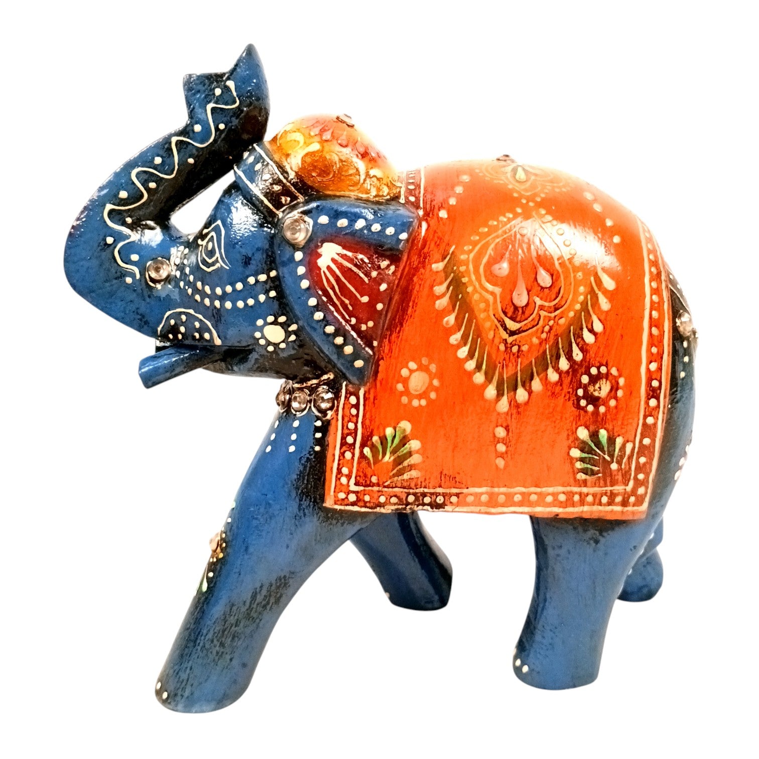 Elegant Elephant Showpiece for Home Decor | Stylish Table Decor & Gift Item | Elegant Figurine for Living Room, Bedroom & Office Decoration - 6 Inch (Set Of 2) - Apkamart