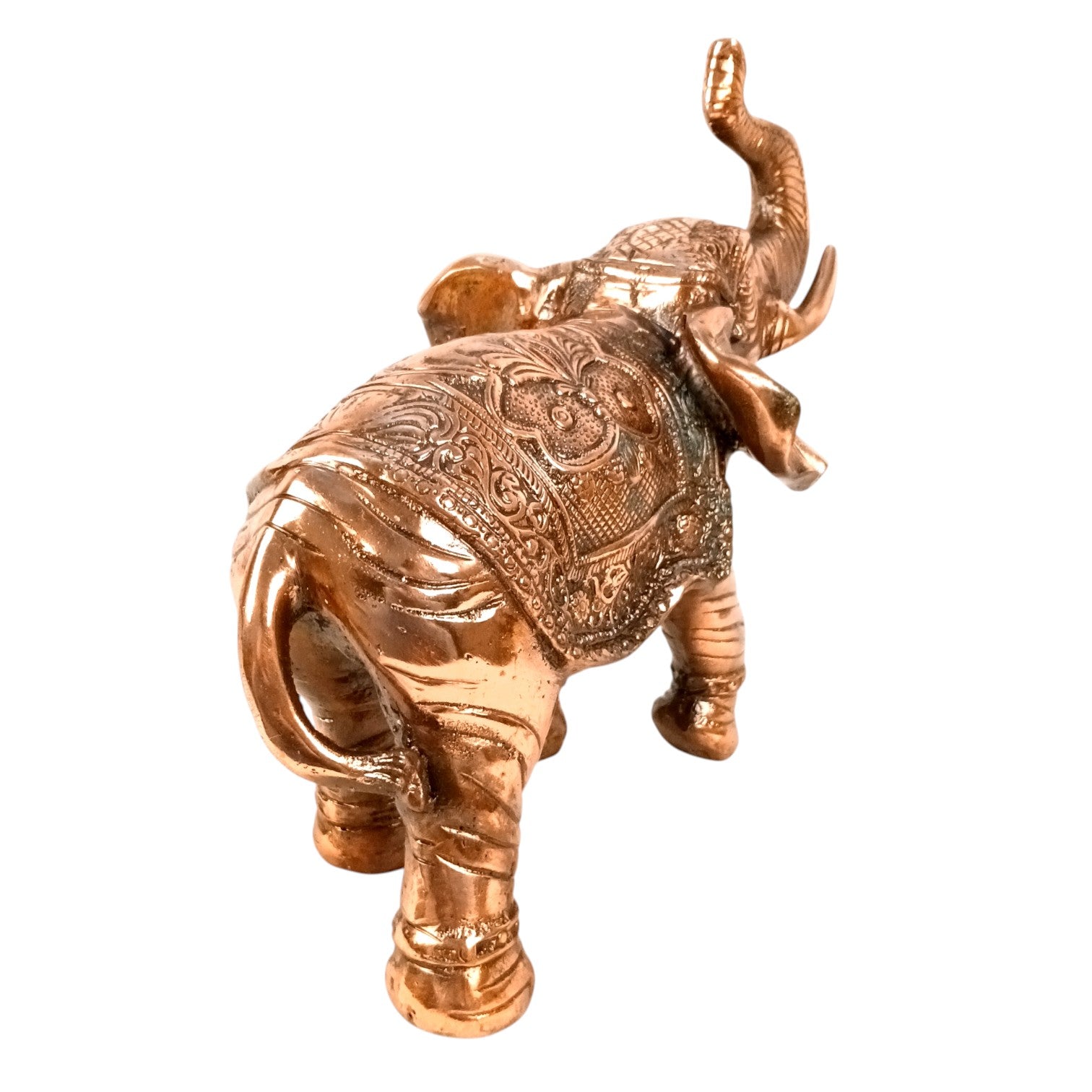 Elephant Showpiece for Decor | Decorative Standing Elephant Statue for Home Decor | Traditional Masterpiece for Living Room, Corner & Office - 15 Inch - Apkamart