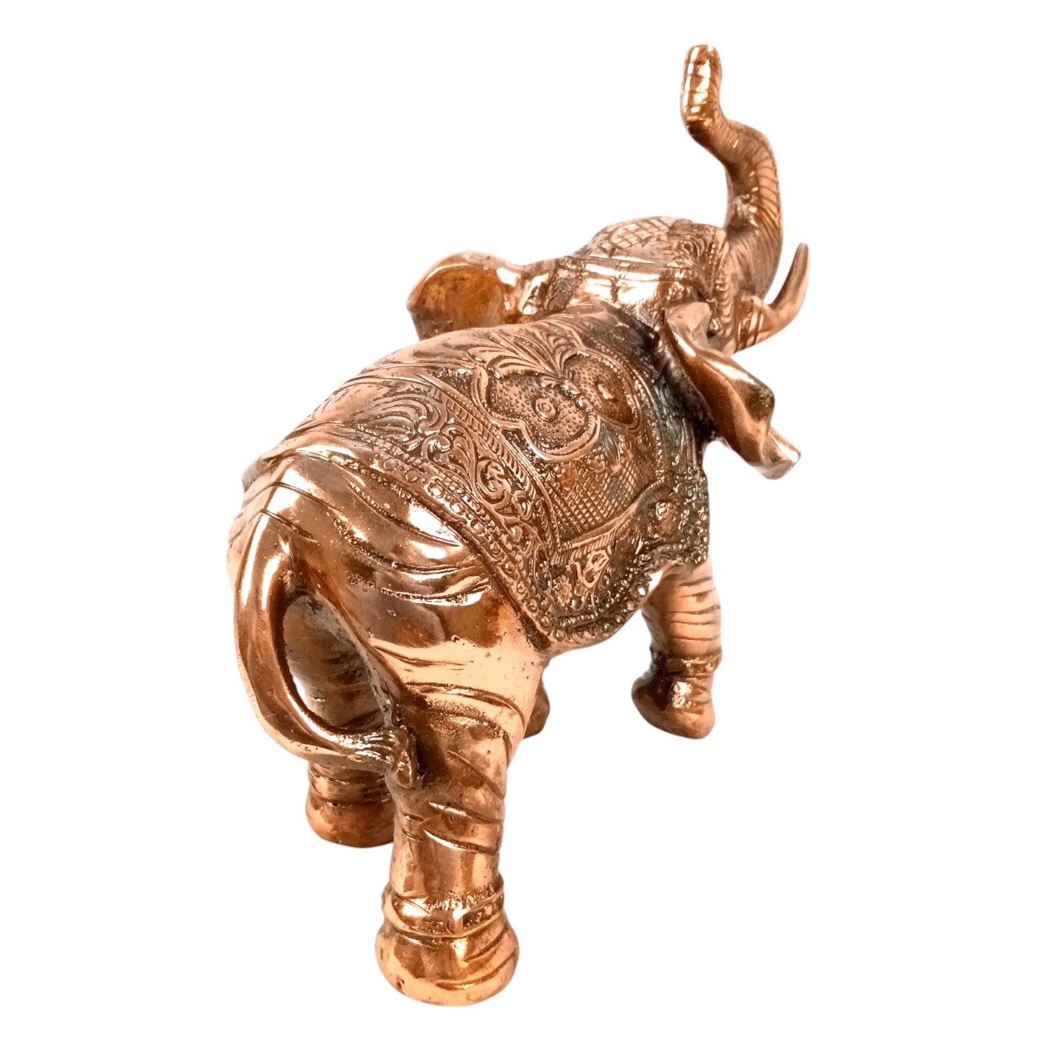 Elephant Showpiece for Decor | Decorative Standing Elephant Statue for Home Decor | Traditional Masterpiece for Living Room, Corner & Office - 15 Inch - Apkamart