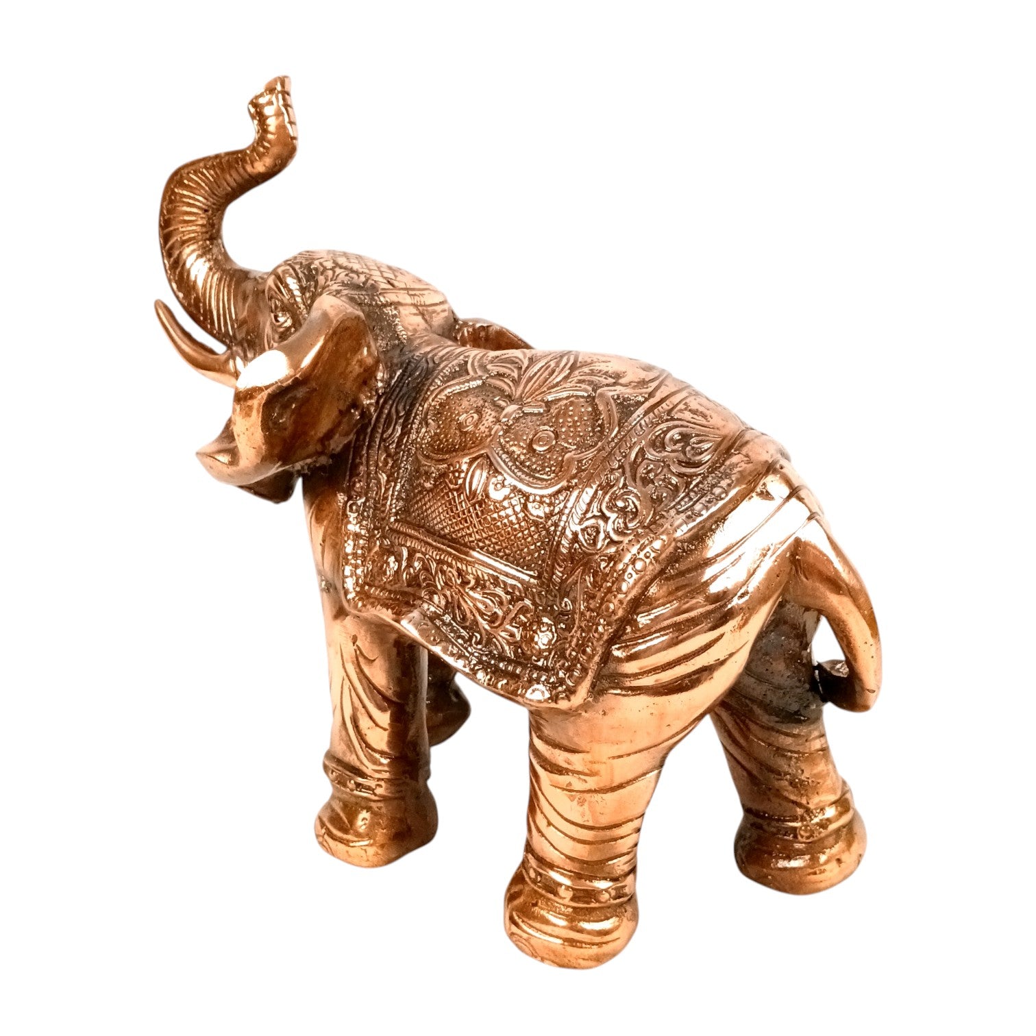 Elephant Showpiece for Decor | Decorative Standing Elephant Statue for Home Decor | Traditional Masterpiece for Living Room, Corner & Office - 15 Inch - Apkamart