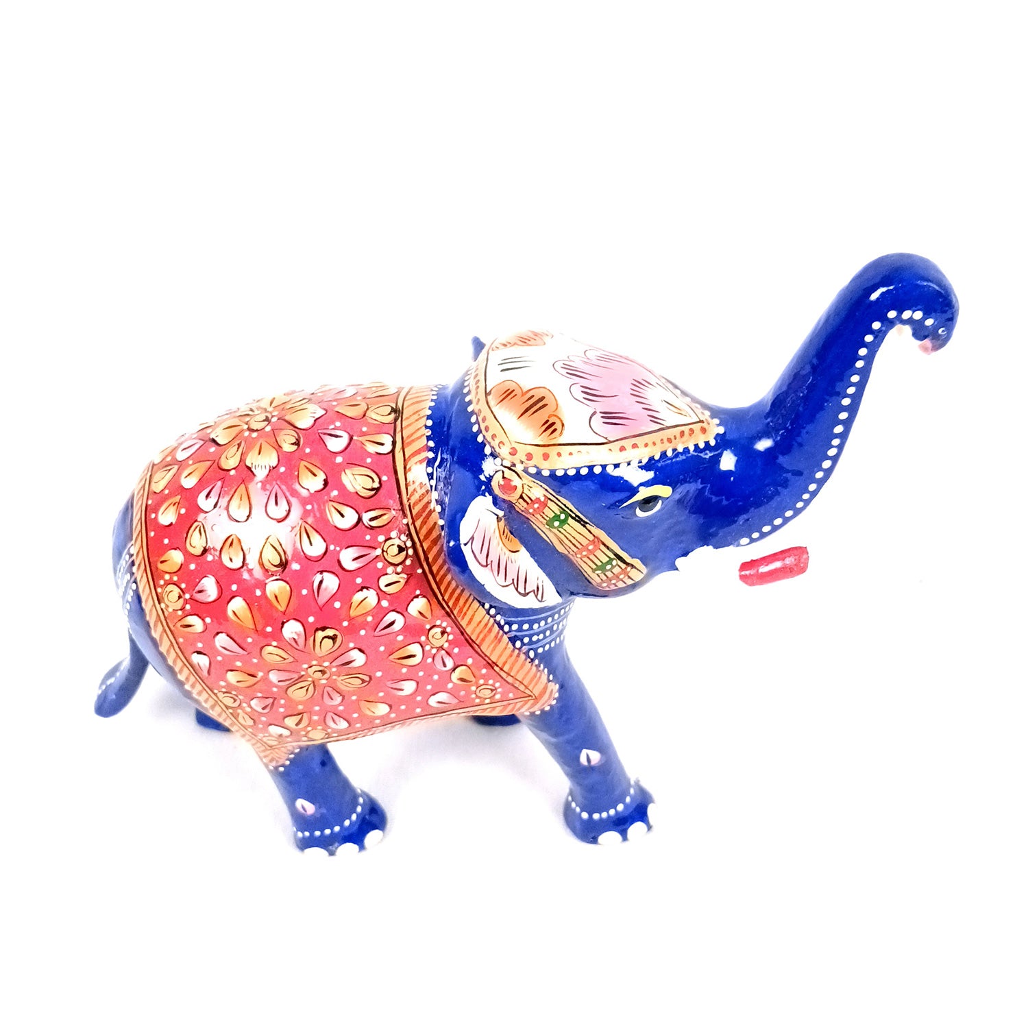 Elephant Showpiece for Table Decor | Handicraft Meenakari Showpiece Figurine - for Home Decor, Table, Living Room, Office & Gift - 6 Inch - Apkamart #Style_Pack Of 1