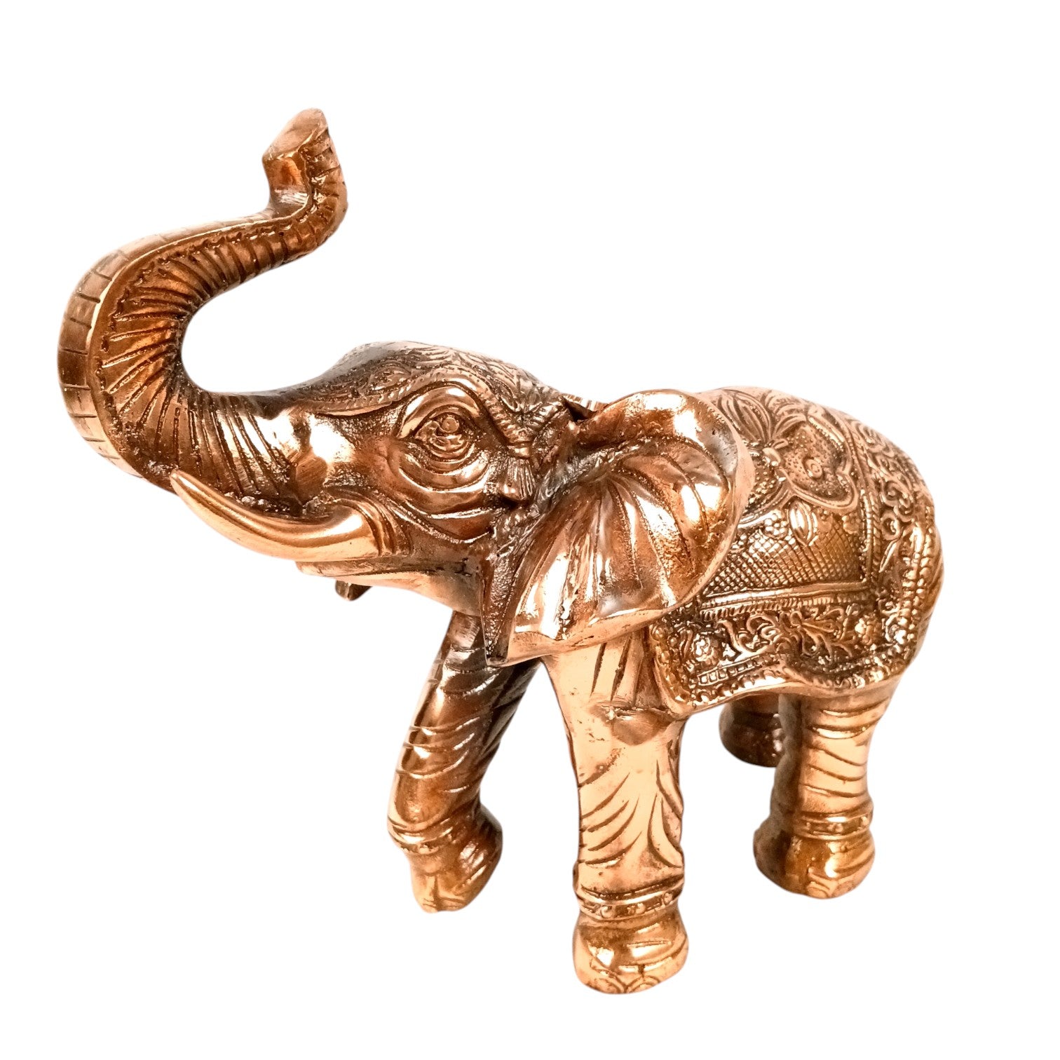 Elephant Showpiece for Decor | Decorative Standing Elephant Statue for Home Decor | Traditional Masterpiece for Living Room, Corner & Office - 15 Inch - Apkamart