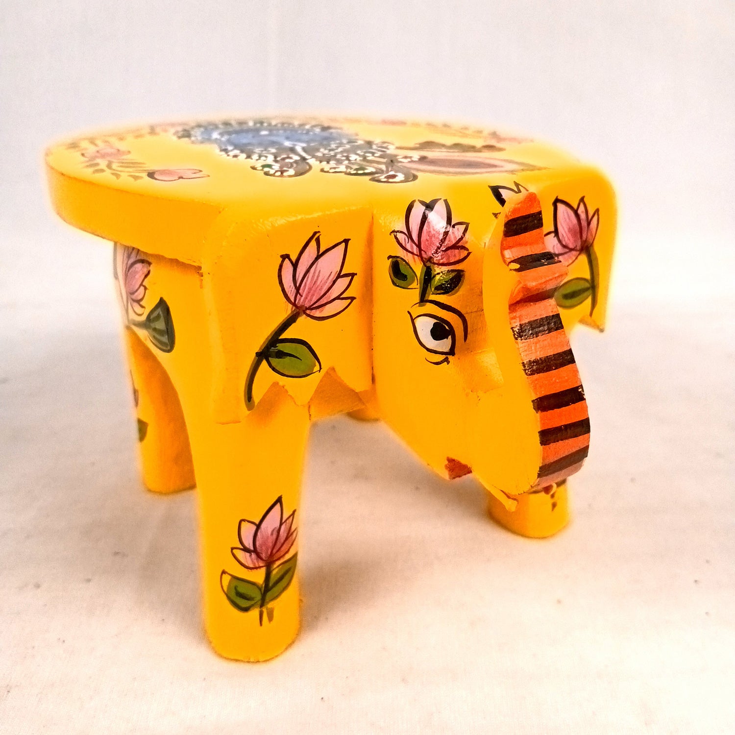 Elephant Showpiece | Elephant Table Showpiece - for Placing Small Pots & Tea Lights - for Home, Living Room Decor & Gifts - 7 Inch - Apkamart #Style_Design 1