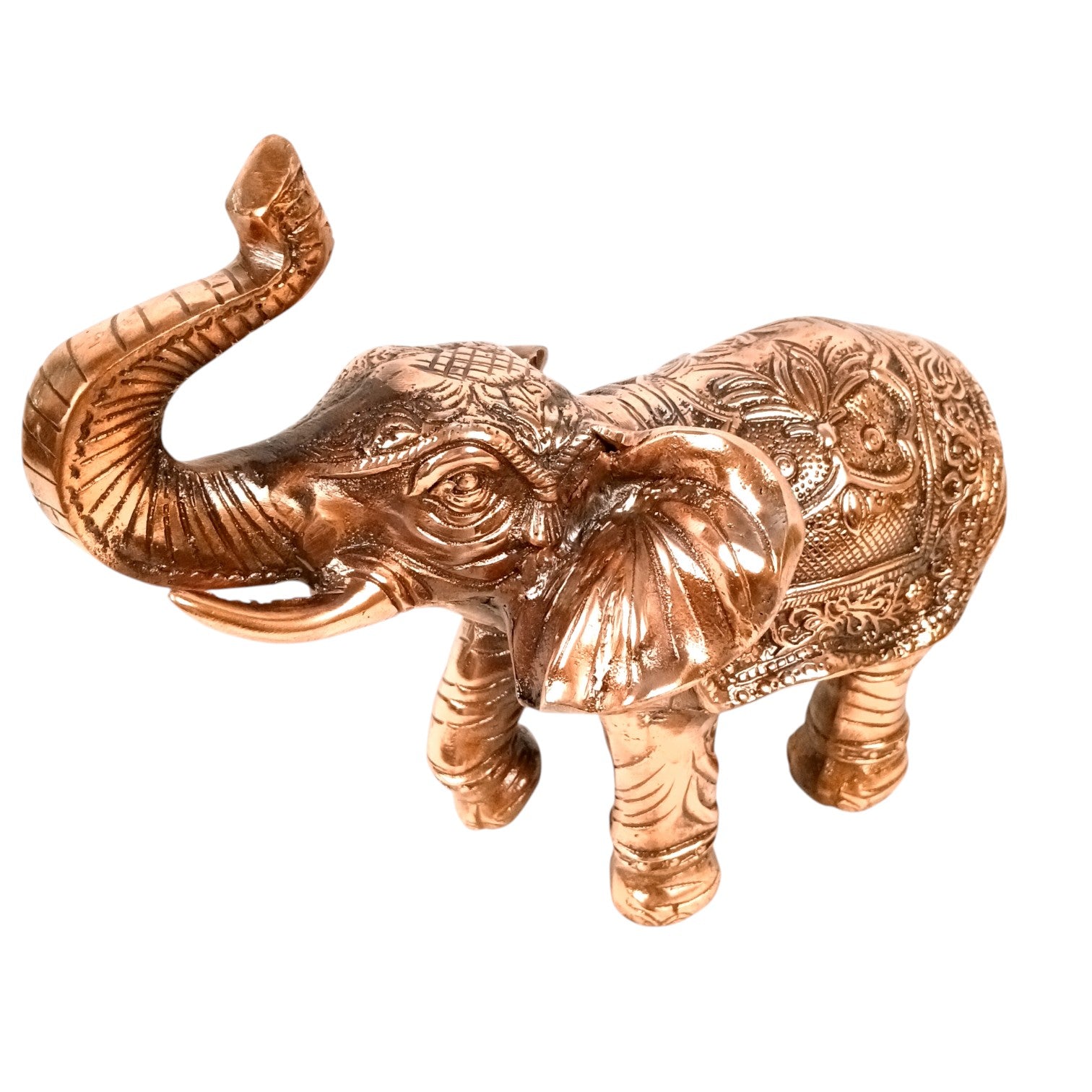 Elephant Showpiece Combo for Decor | Decorative Standing Elephant Statue for Home Decor | Traditional Masterpiece for Living Room:: Corner & Office - 15 Inch (Set Of 2) - Apkamart