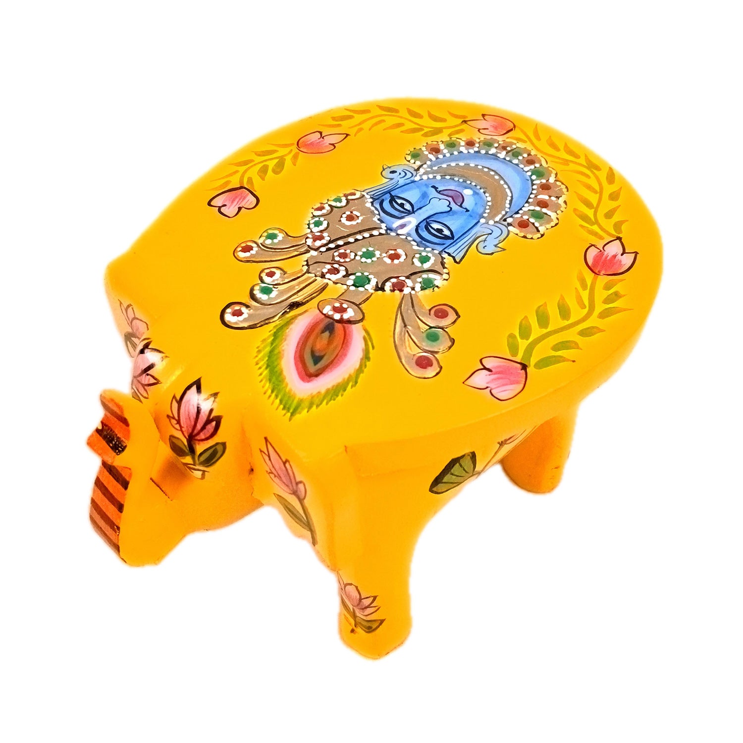 Elephant Showpiece | Elephant Table Showpiece - for Placing Small Pots & Tea Lights - for Home, Living Room Decor & Gifts - 7 Inch - Apkamart #Style_Design 1