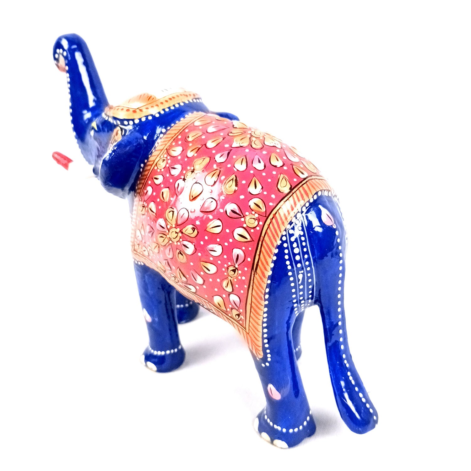 Elephant Showpiece for Table Decor | Handicraft Meenakari Showpiece Figurine - for Home Decor, Table, Living Room, Office & Gift - 6 Inch - Apkamart #Style_Pack Of 1