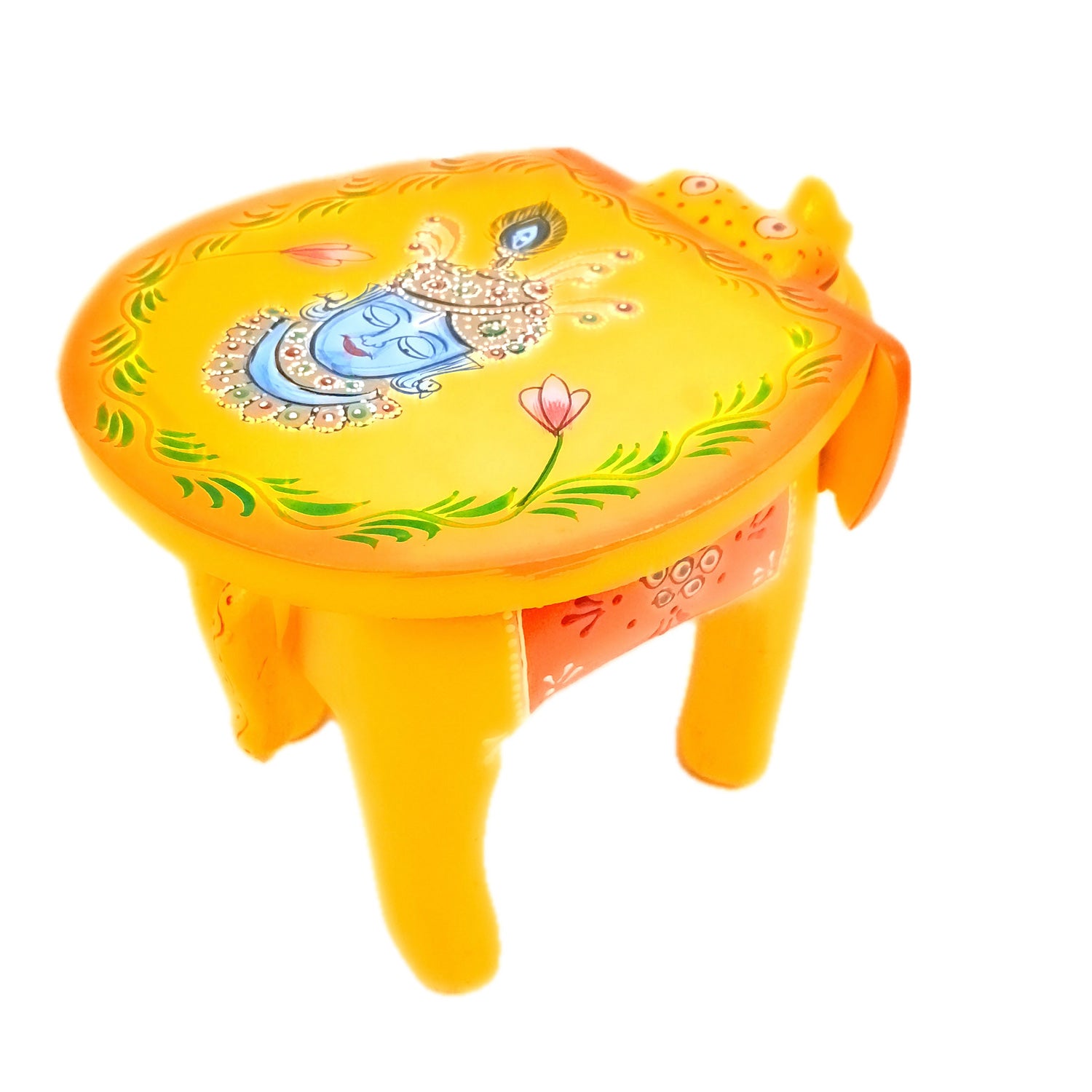 Elephant Showpiece - Stool Design | Elephant Table Showpiece - For Placing Small Pots & Tea Lights - For Home, Living Room Decor & Gifts - 8 Inch - Apkamart #Style_Design 2