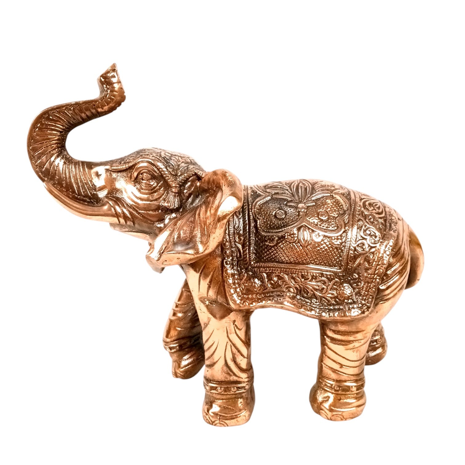Elephant Showpiece for Decor | Decorative Standing Elephant Statue for Home Decor | Traditional Masterpiece for Living Room, Corner & Office - 15 Inch - Apkamart